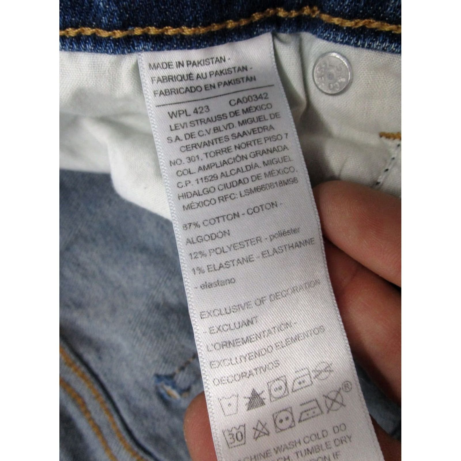 Levi's Levi's Heritage High Rise Denim Jean Shorts Cut Off Stretch Women's Size 10 W30 Blue 3 Inch Inseam Vintage? Size 30" / US 8 / IT 44 - 4 Thumbnail