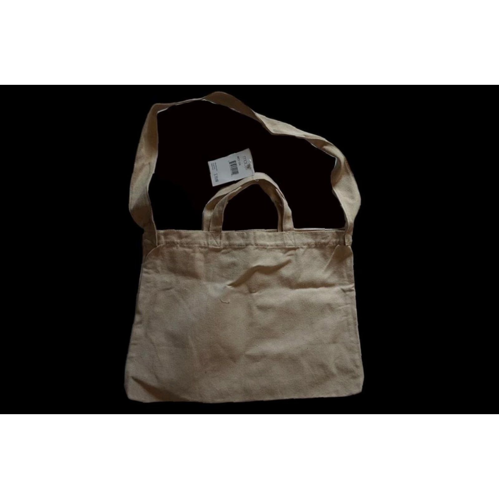 Vintage Macy's New York City Canvas Tote Bag Tote Unisex Adults Macy's Cream Canvas Tote Bag 18"x13" NYC, New York - Mens, Womens Size ONE SIZE - 3 Thumbnail