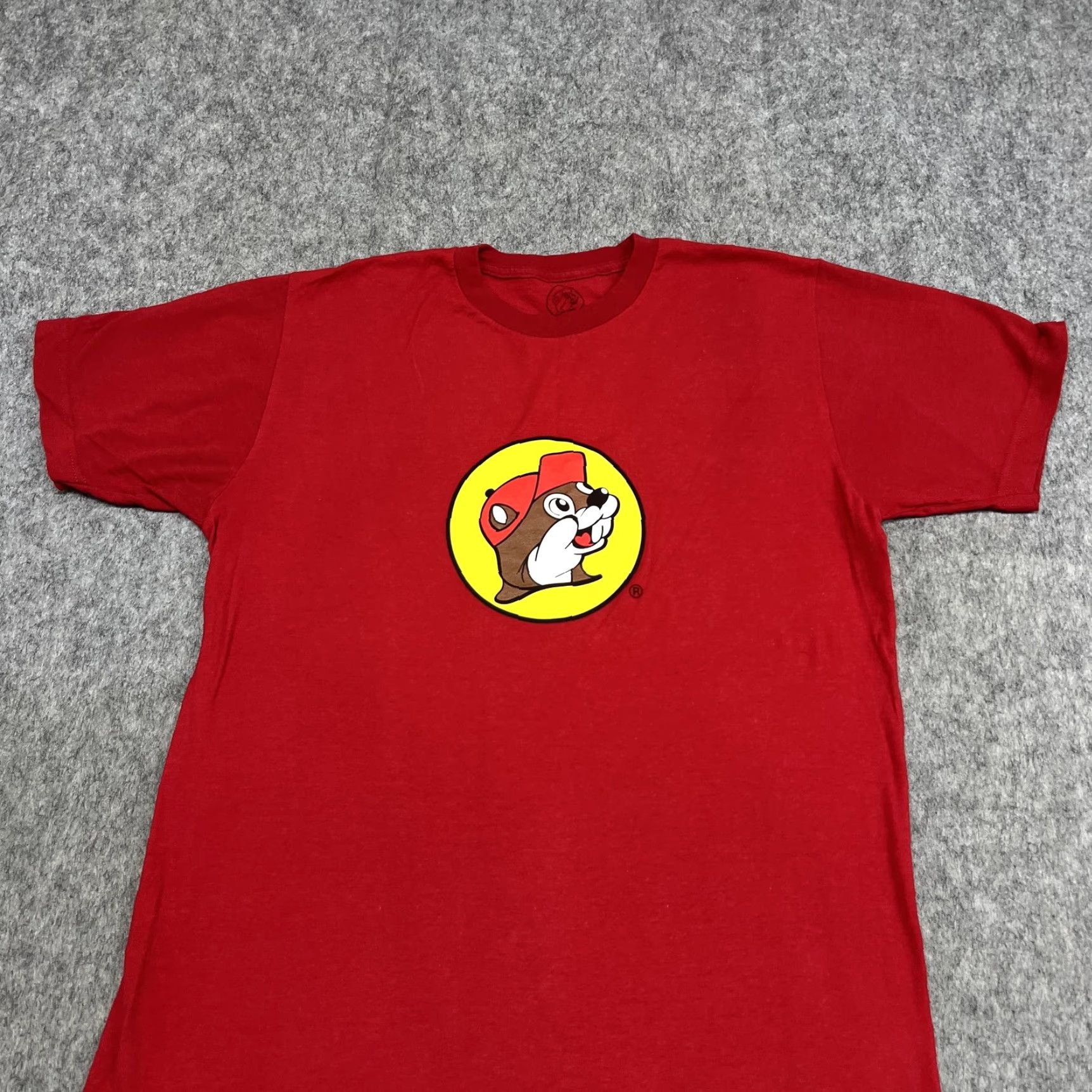 Logo 7 Buc-ee's Shirt Mens M Red Graphic T-Shirt Crew Neck Cotton logo Front Beaver Size US M / EU 48-50 / 2 - 4 Thumbnail