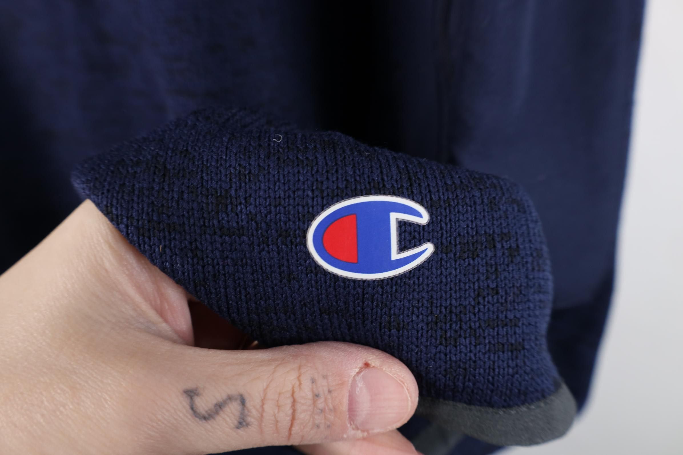 Champion Deadstock Y2K Champion University Knit 1/4 Zip Sweater Blue Size US XXL / EU 58 / 5 - 5 Thumbnail
