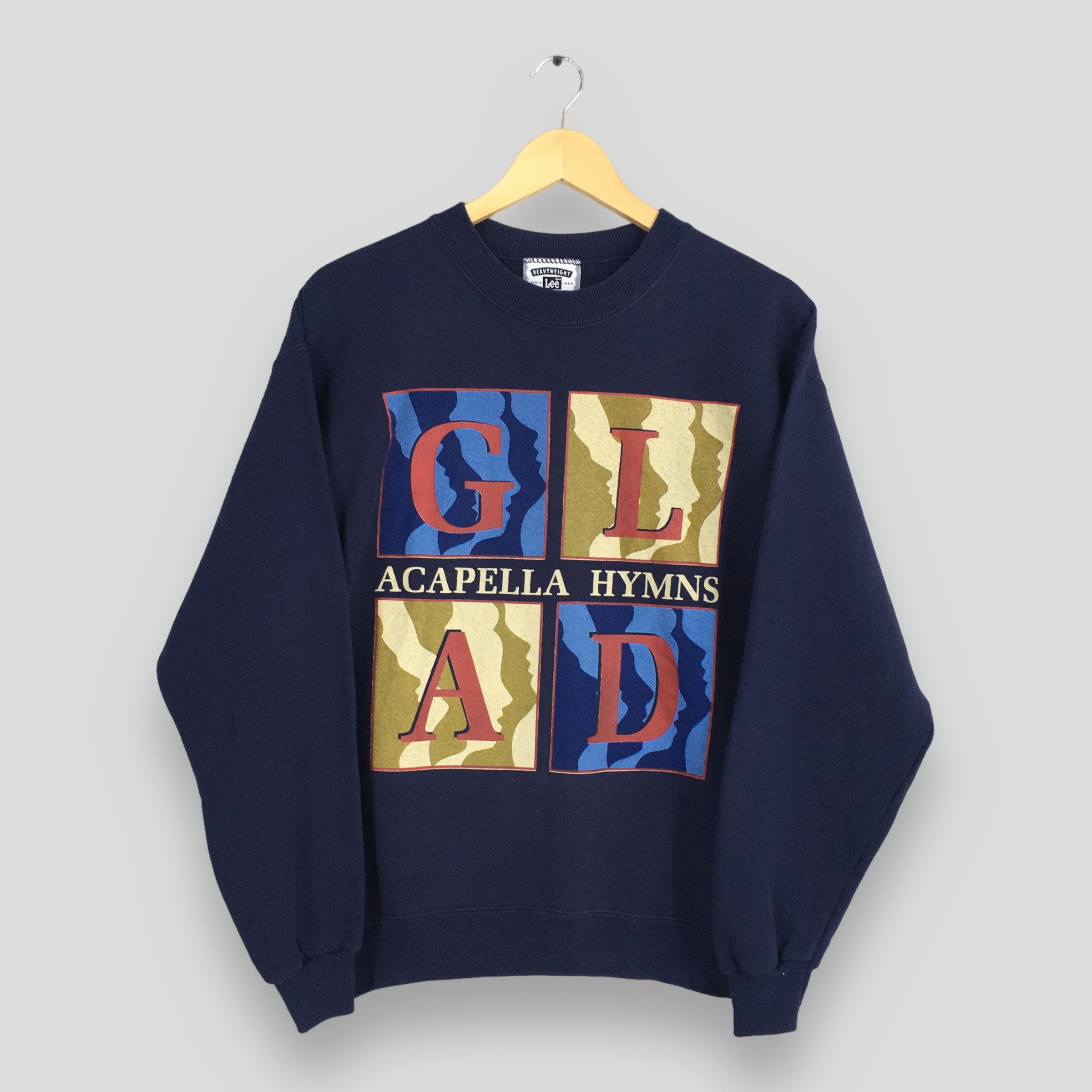 Lee × Vintage 1989 Glad Apacella Hymns Romans Crewneck Sweater Medium Size US M / EU 48-50 / 2 - 1 Thumbnail