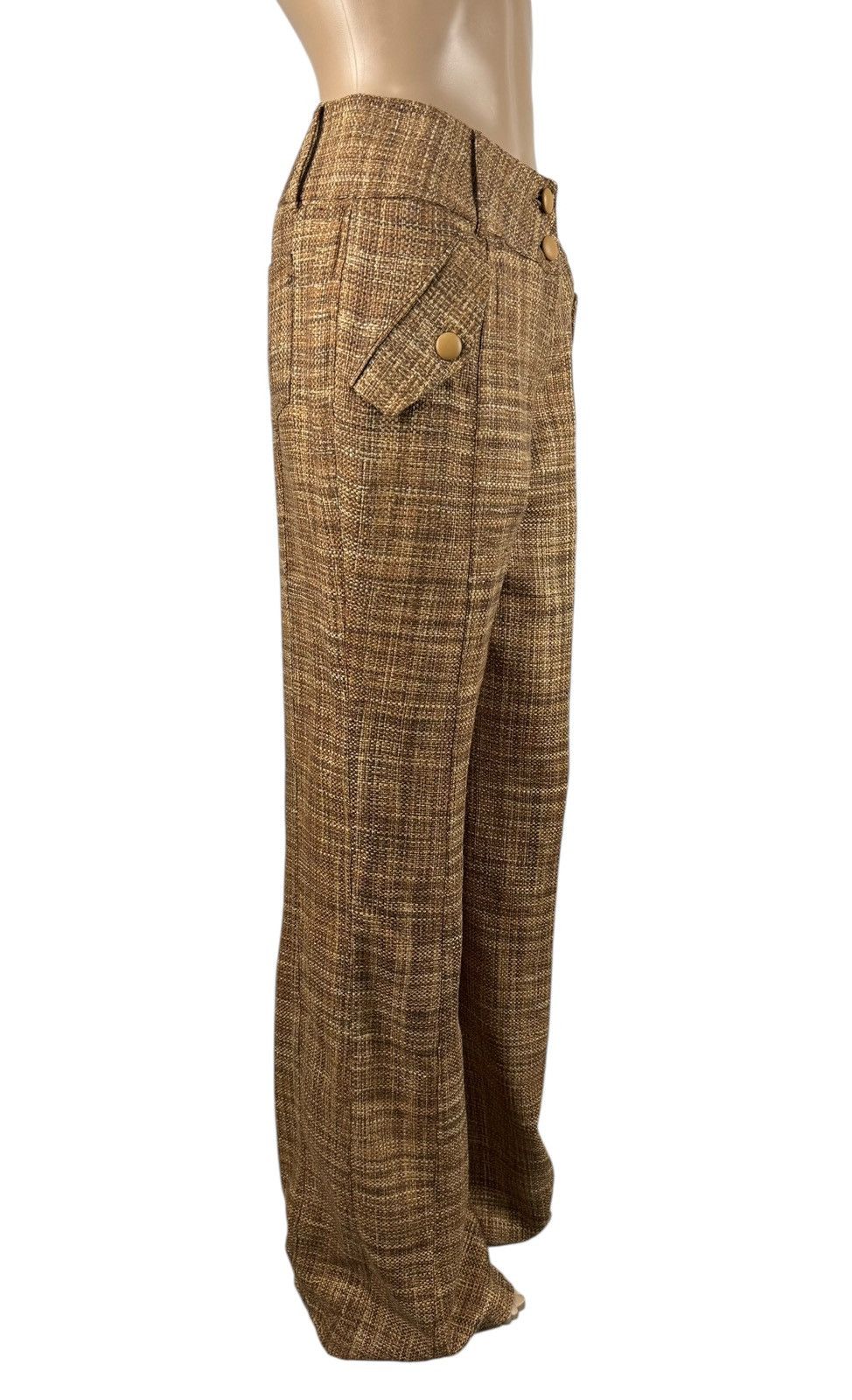 Other Tarun Tahiliani Cotton Pants Bootcut Knit size M Size 28" / US 6 / IT 42 - 4 Thumbnail