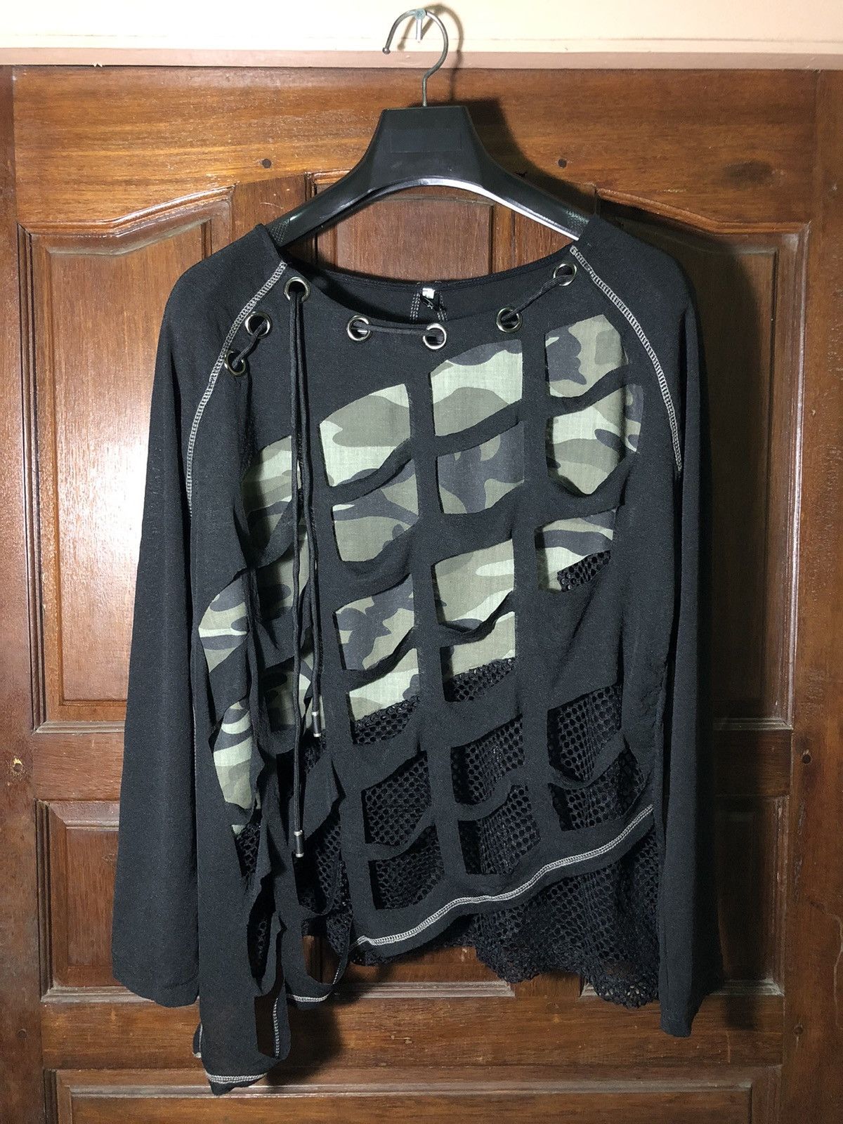 Japanese Brand Japanese Style Double Layer Camo Army Military Mesh Fishnet Size US L / EU 52-54 / 3 - 2 Thumbnail