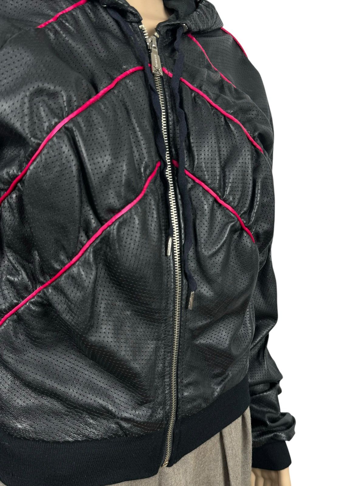 Richmond Denim Richmond Genuine Leather Perforated Jacket Hooded size IT40 Size S / US 4 / IT 40 - 4 Thumbnail
