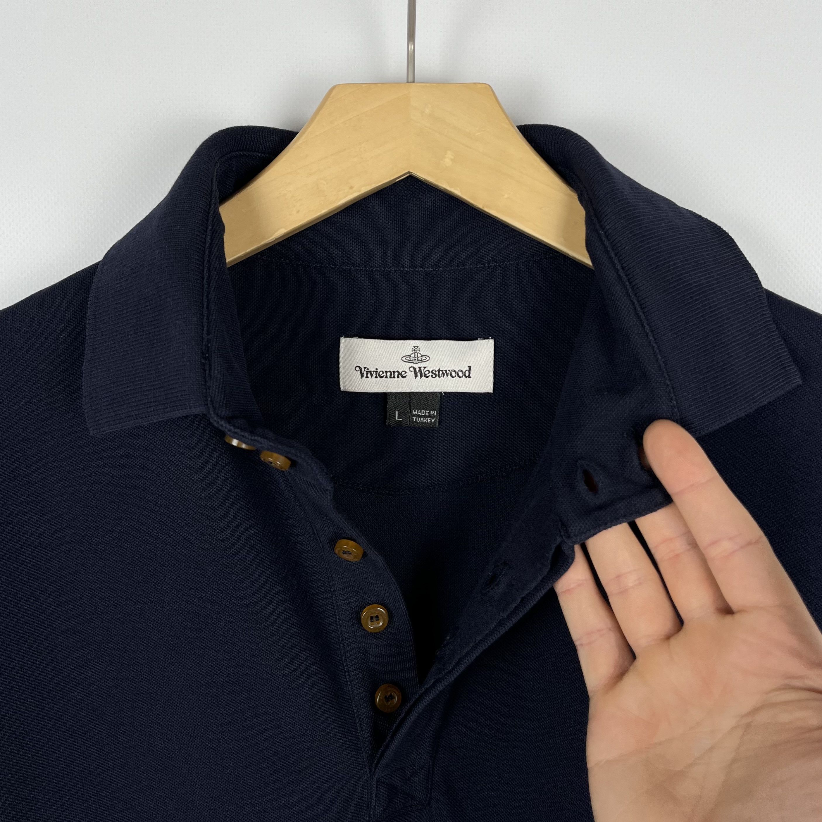 Vivienne Westwood Vivienne Westwood Orb Logo Polo Shirt Size US L / EU 52-54 / 3 - 13 Thumbnail
