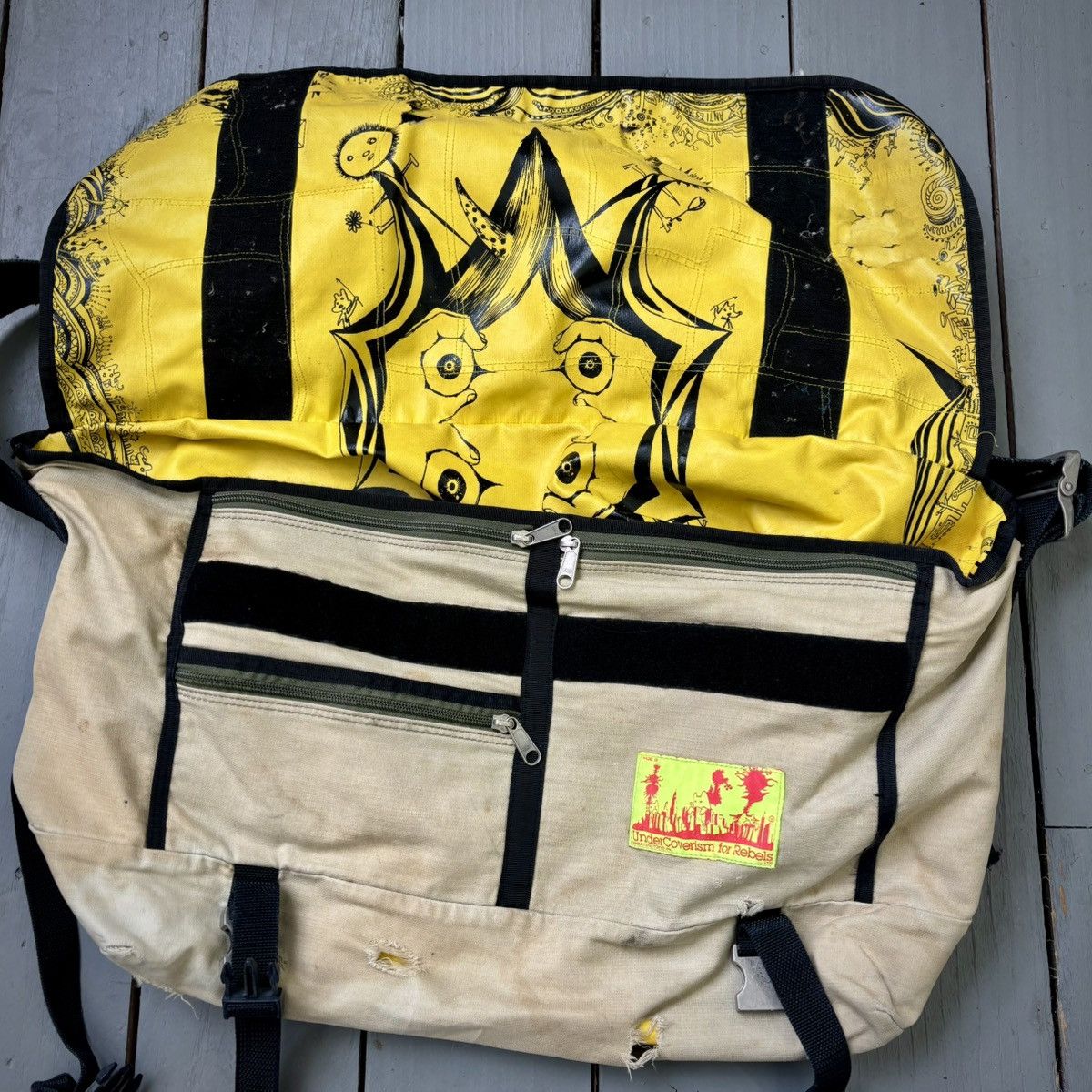 Undercover UC x Madsaki AW2005 Scab Distressed Messenger Bag Size ONE SIZE - 7 Thumbnail