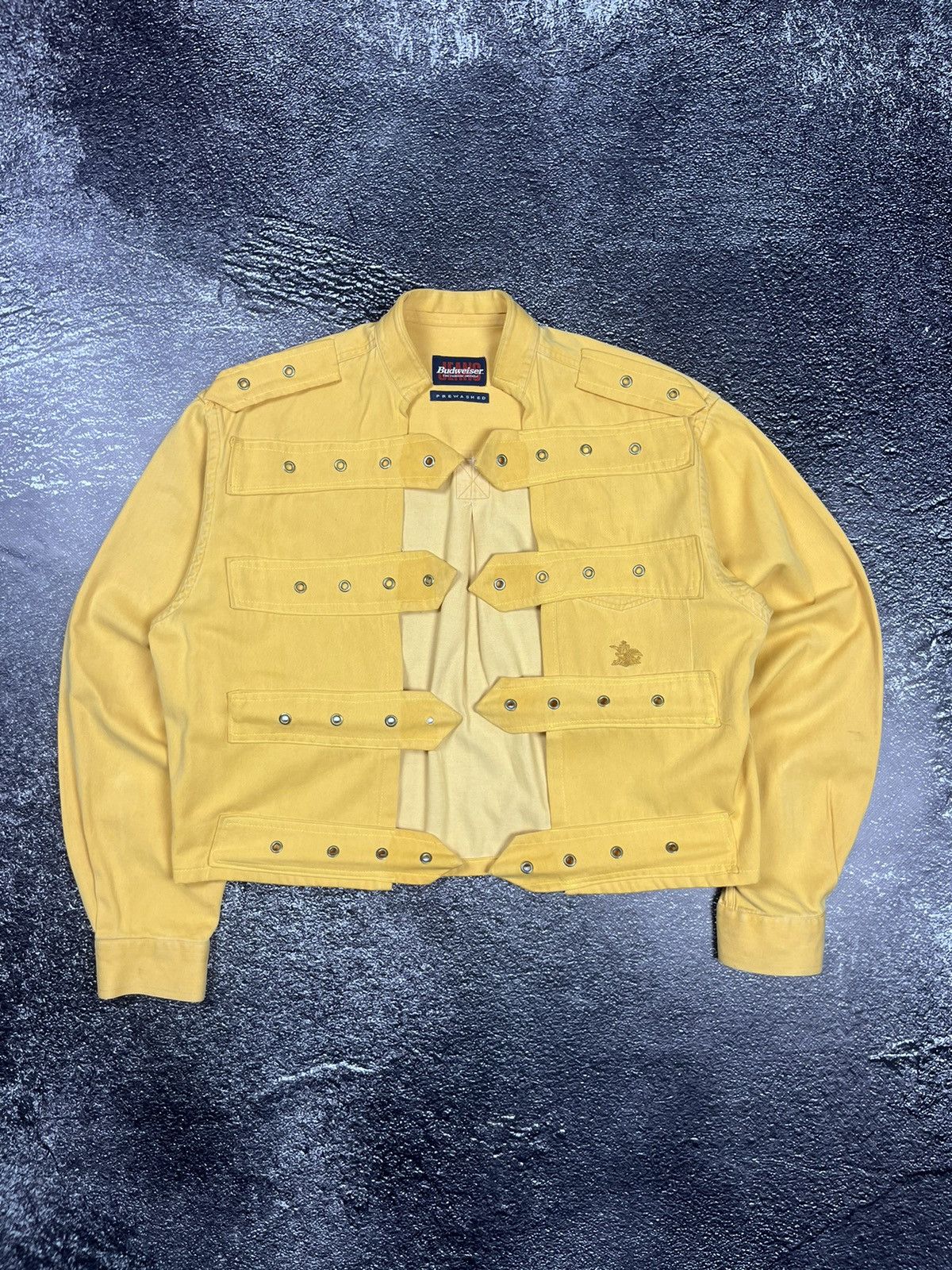 Vintage Vintage Budweiser Avant-garde Yellow jacket Size M Size M / US 6-8 / IT 42-44 - 1 Thumbnail