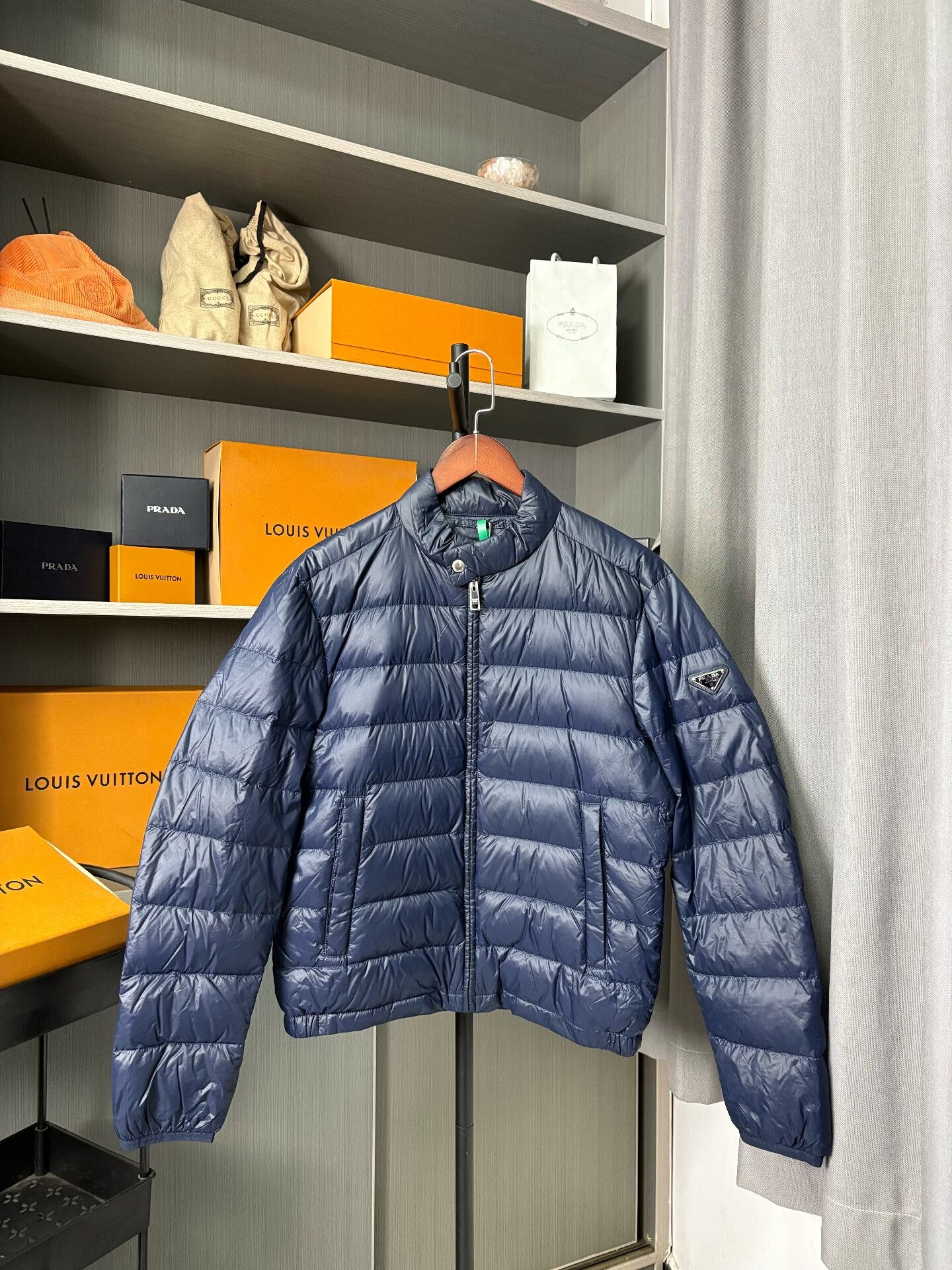 Prada Prada Down Blue Heavy Coat S Men Size US S / EU 44-46 / 1 - 1 Thumbnail
