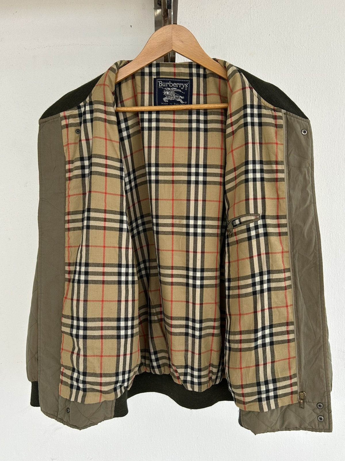 Burberry Bomber Quilted Jacket Olive Size US L / EU 52-54 / 3 - 6 Thumbnail