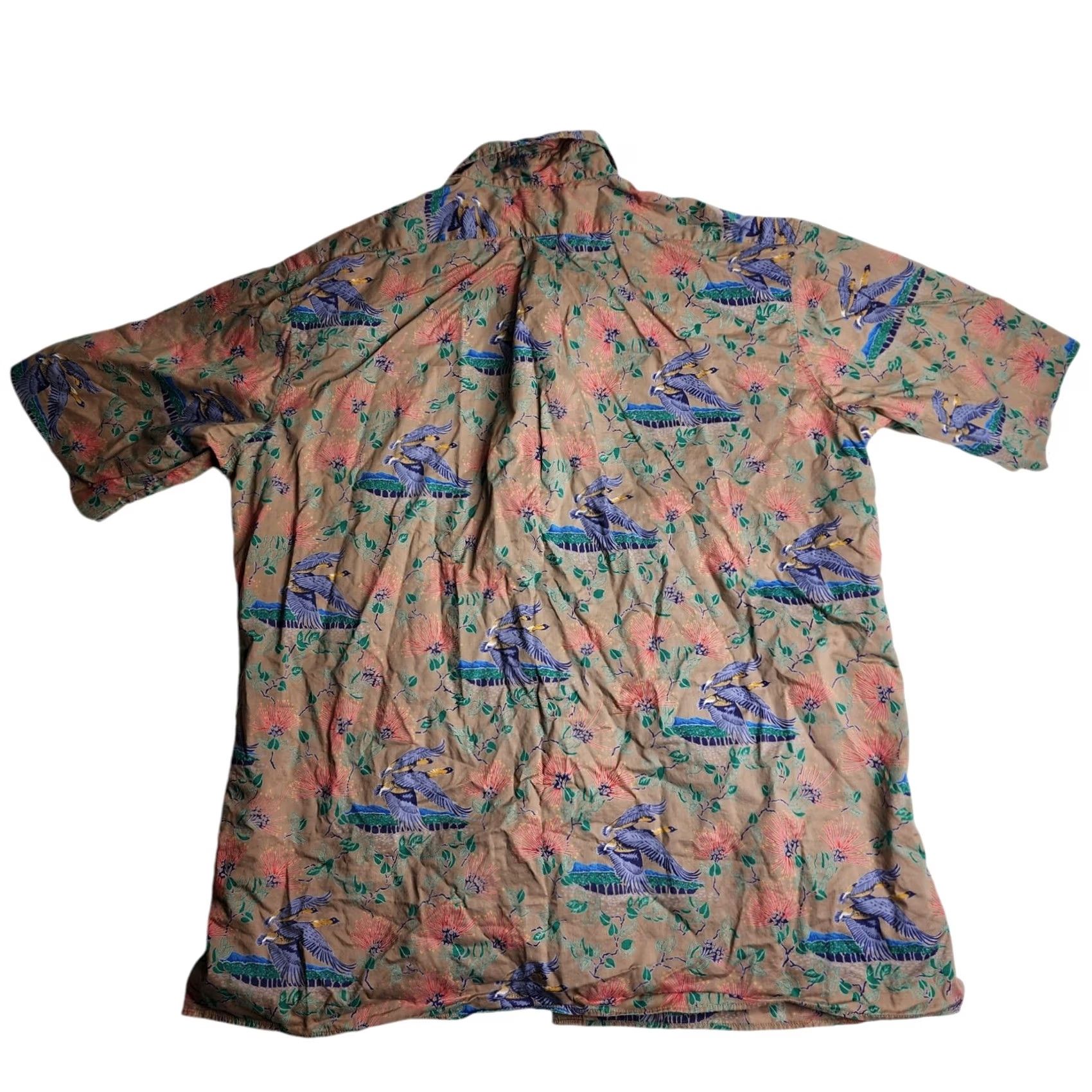 Reyn Spooner Reyn Spooner Shirt XL Cotton Hawaiian Bird Floral Short Sleeve Button-Up Men Multicolor Floral Hawaiian 90s Size US XL / EU 56 / 4 - 2 Thumbnail