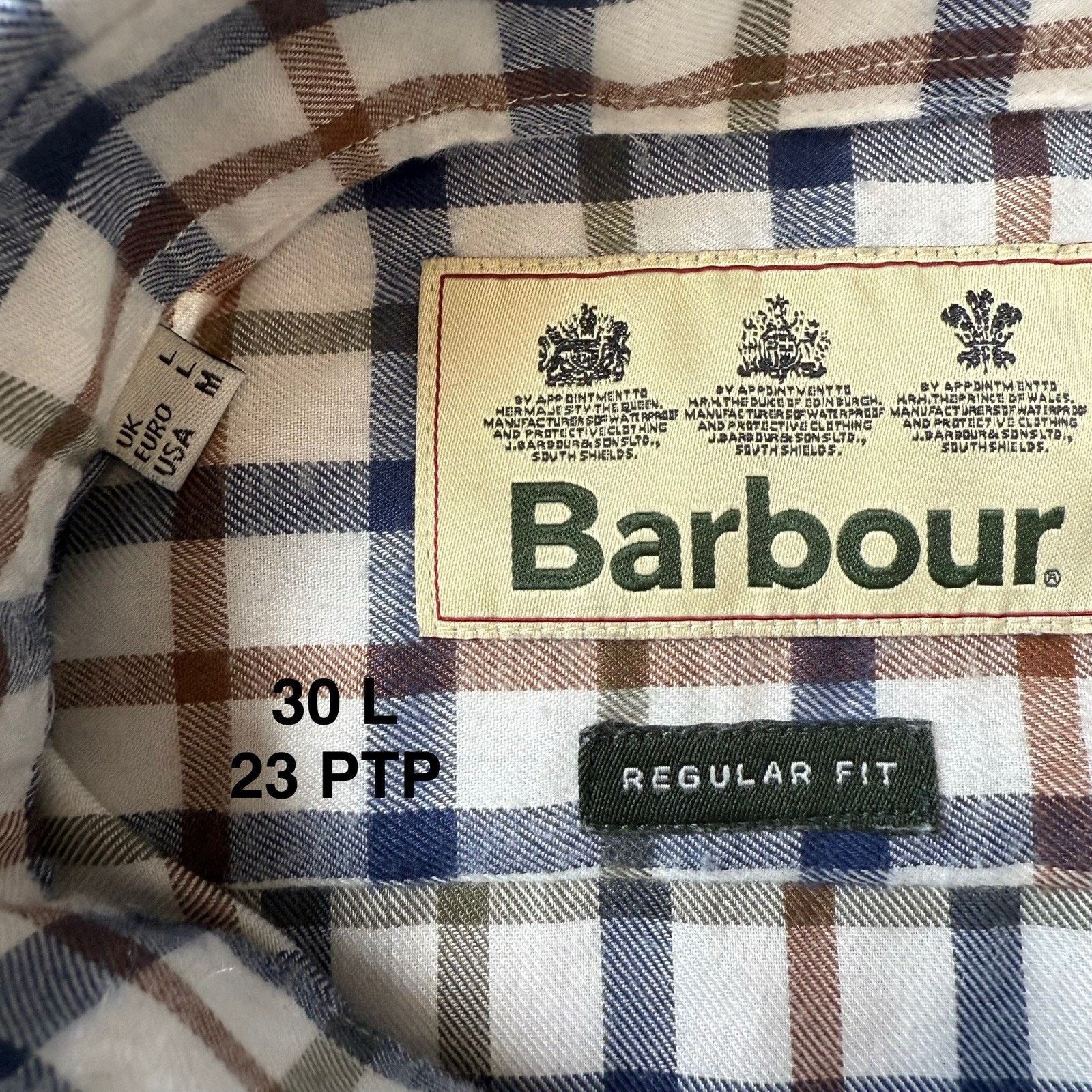 Barbour Barbour Shirt Medium Multicolor Striped Casual Button Up Size US M / EU 48-50 / 2 - 7 Thumbnail
