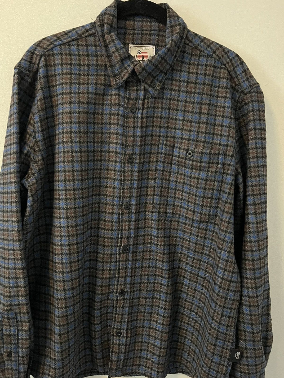 Woolrich Woolen Mills Woolrich Wool Blend Flannel Overshirt - Size Medium Size US M / EU 48-50 / 2 - 2 Thumbnail