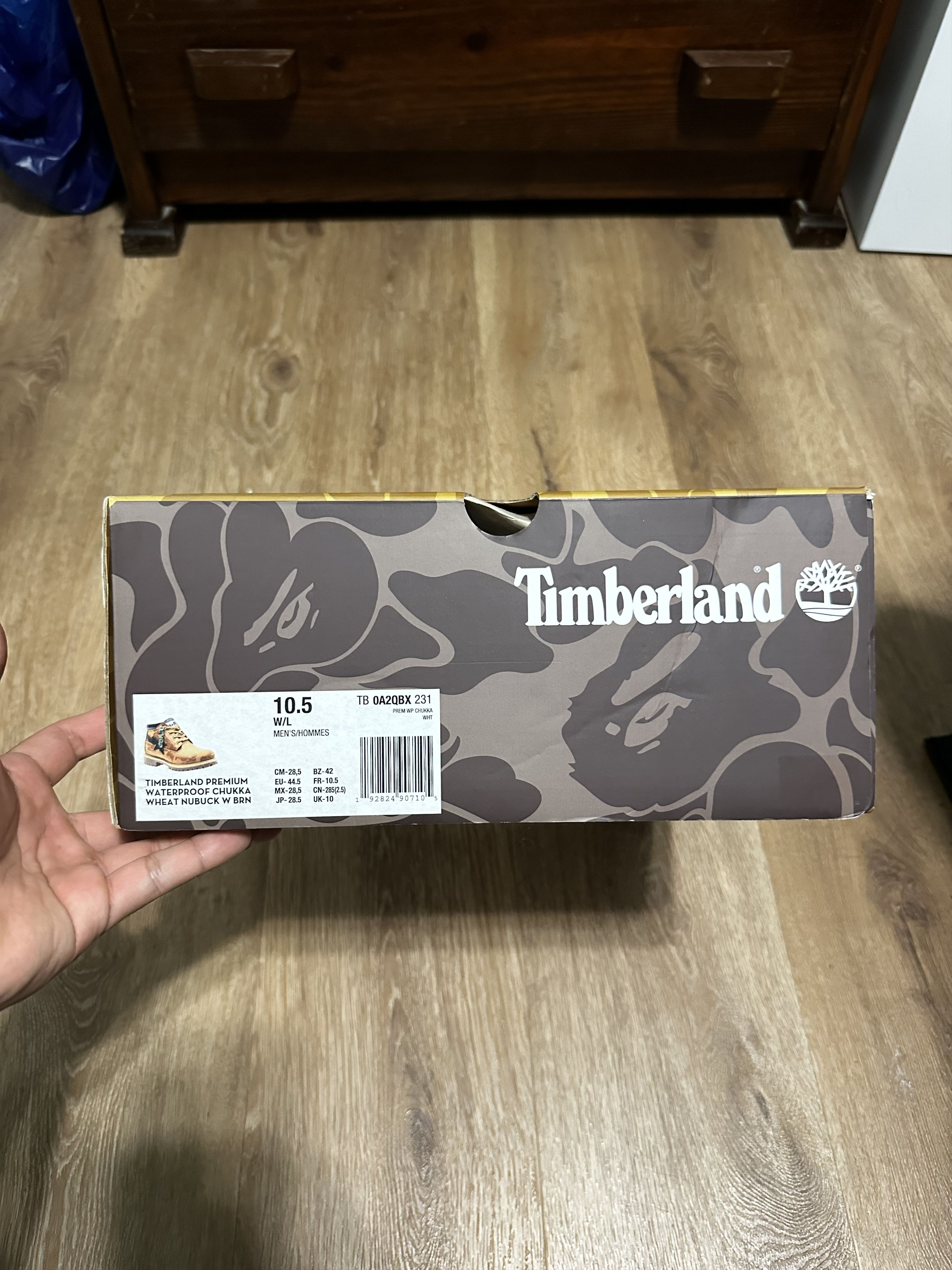 Bape × Timberland Bape X Timberland Chukka Classic Boot Wide ‘Wheat’ Size US 10.5 / EU 43-44 - 7 Thumbnail