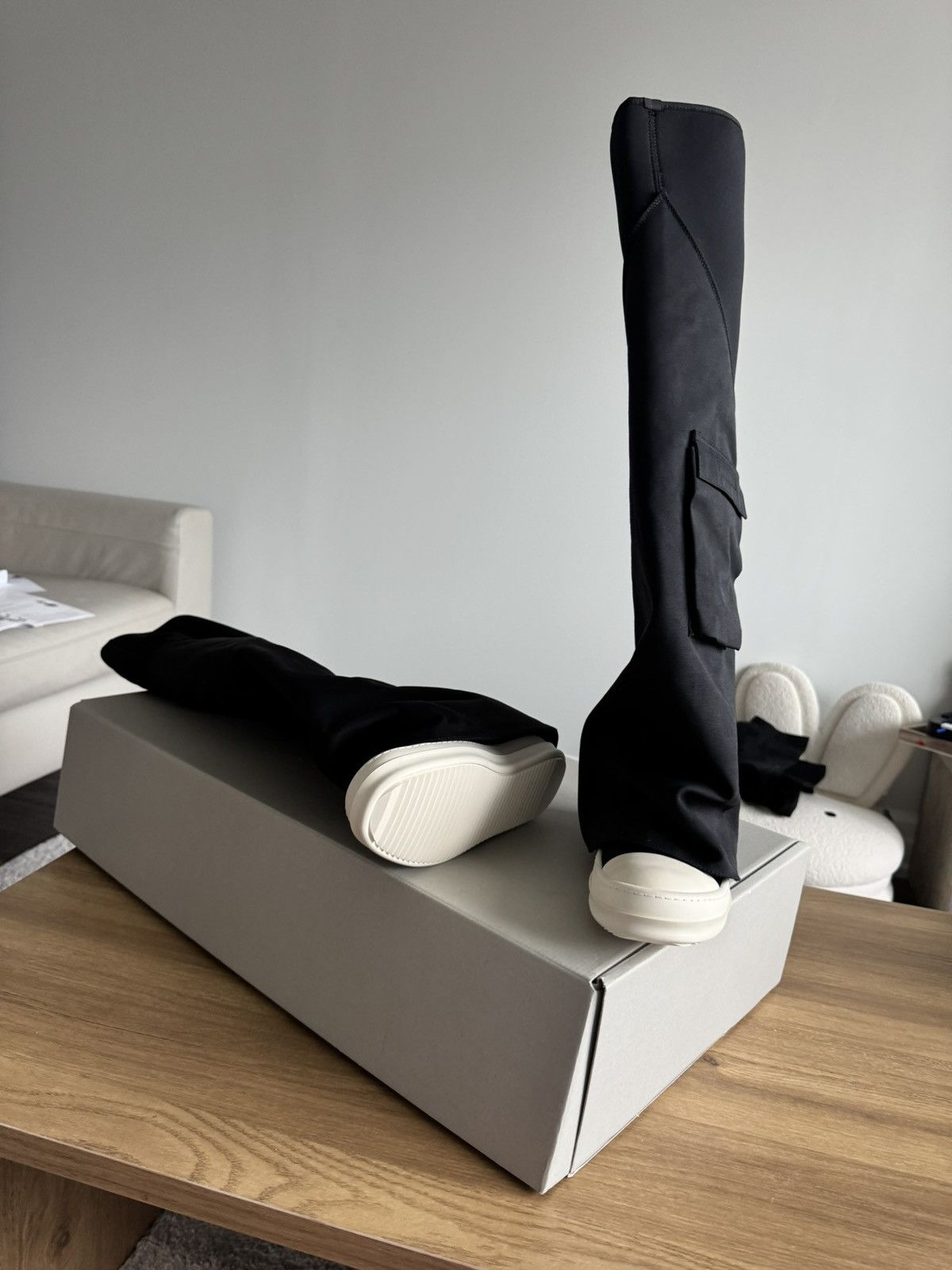 Rick Owens Rick Owens DRKSHDW Fetish Cargo Boots Size US 6 / IT 36 - 4 Thumbnail