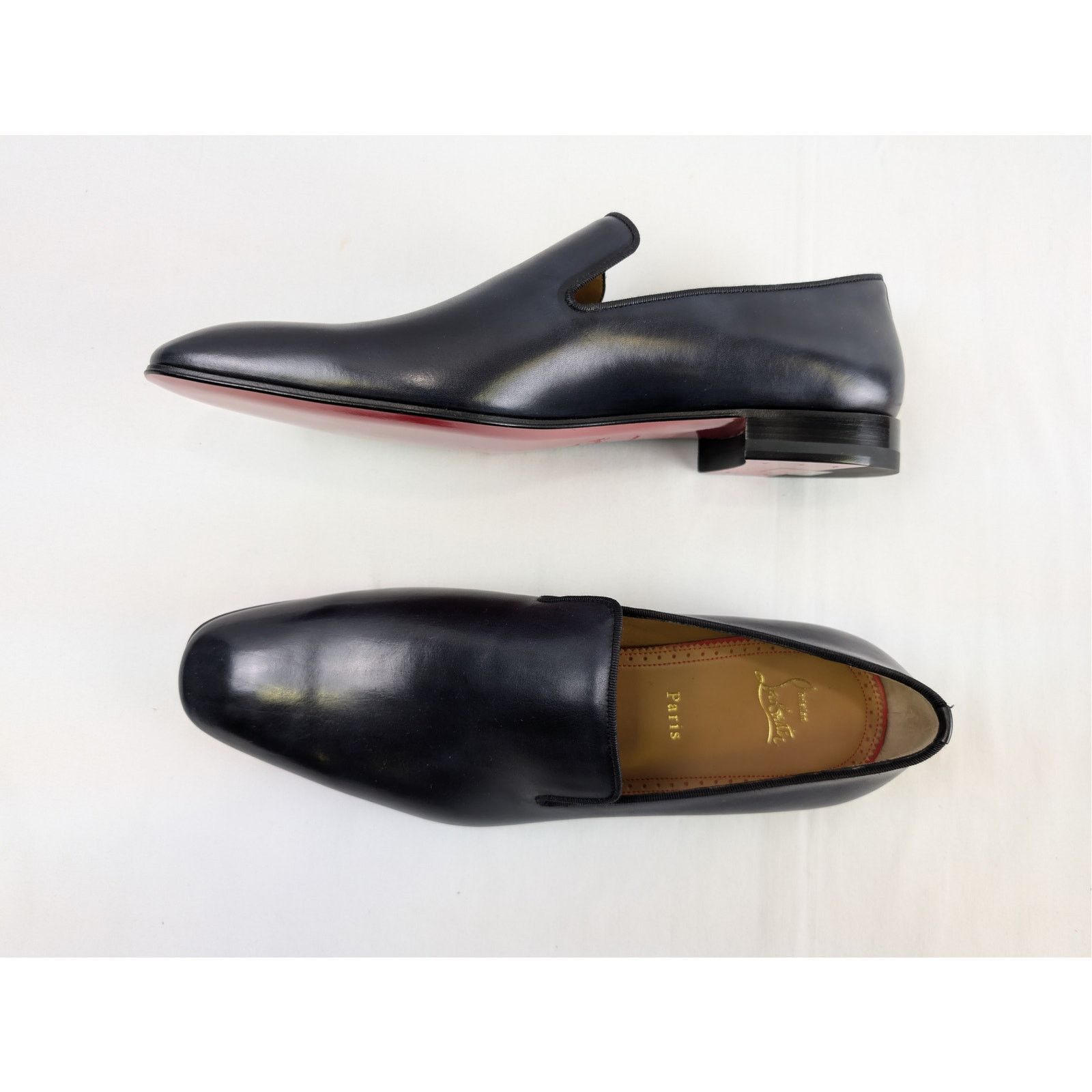 Christian Louboutin o1rshd1 smooth calf leather Dandelion loafer Shoe Boots Navy Size US 10.5 / EU 43-44 - 1 Thumbnail