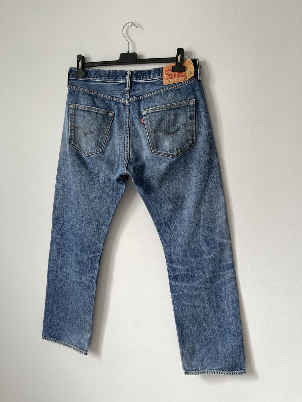 Levi's Levis 501 Patchwork Custom Faded Denim Jeans Size US 34 / EU 50 - 11 Thumbnail
