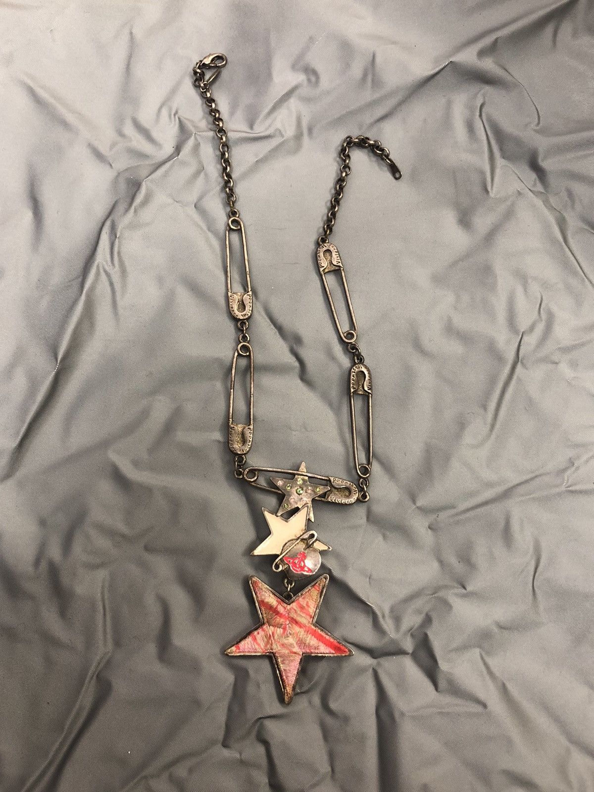 image of Vivienne Westwood Grail 1999 Safety Pin Orb Choker, Men's