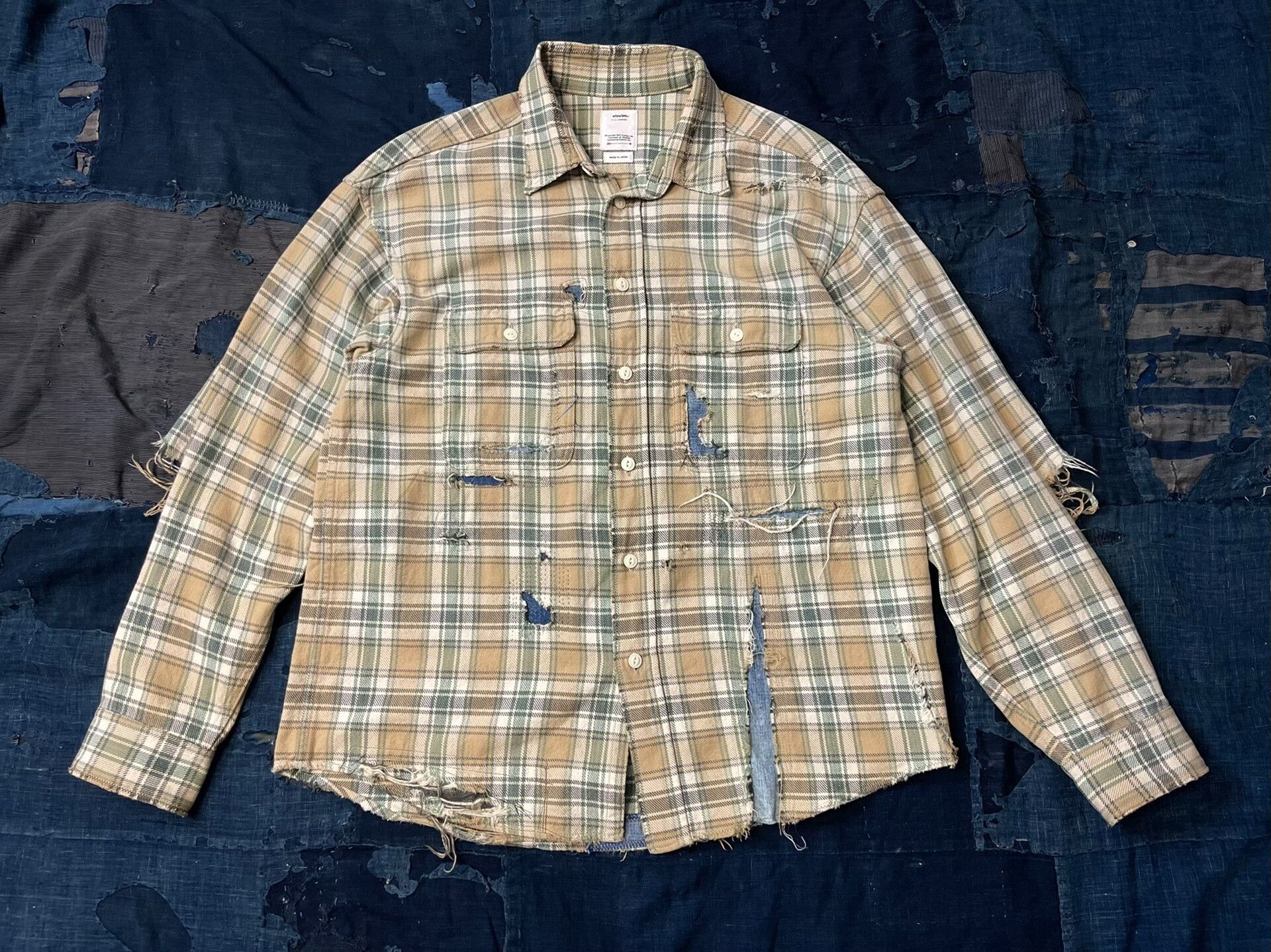 Visvim VISVIM 20SS Lumber Shirt Crash Beige Size US M / EU 48-50 / 2 - 1 Thumbnail