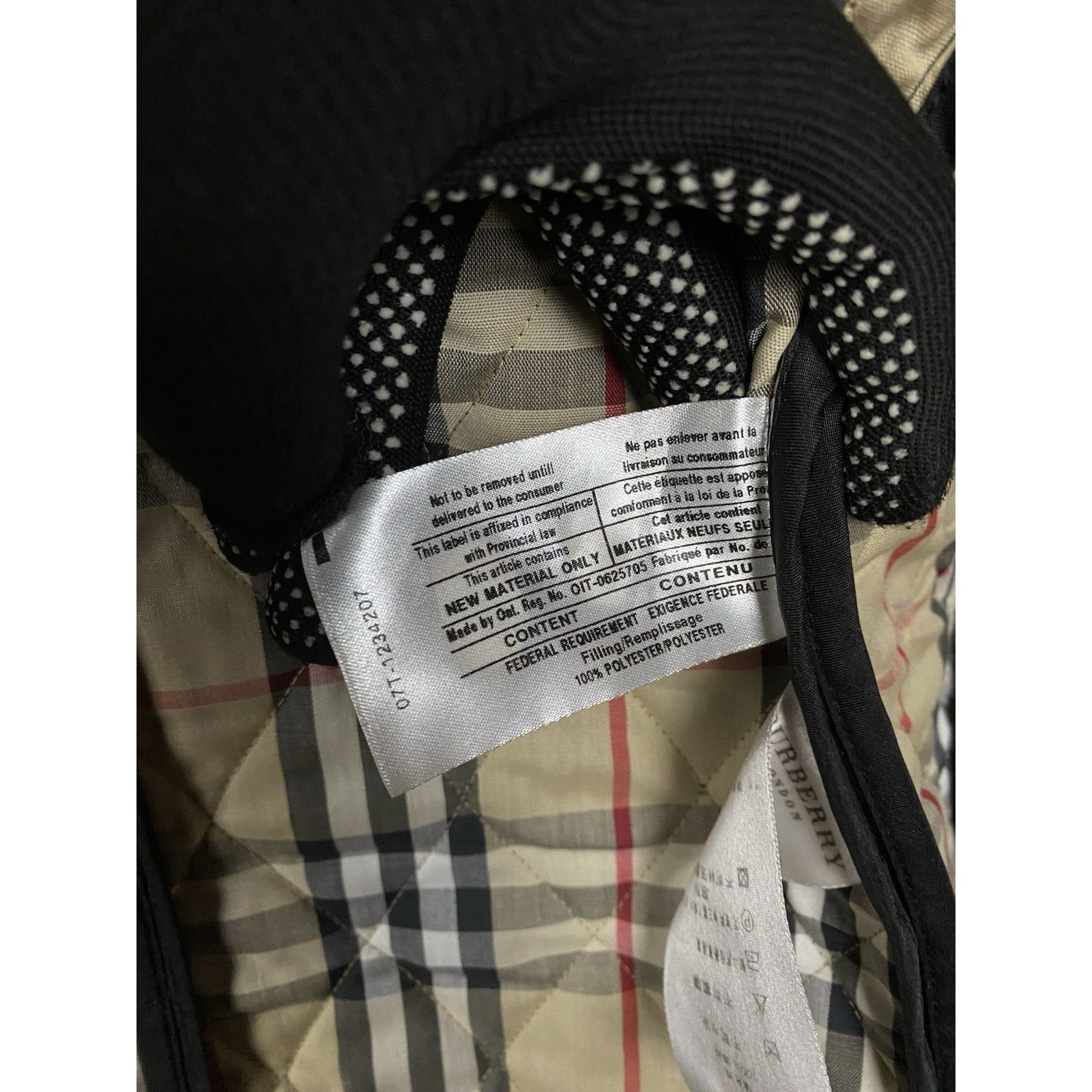 Burberry Burberry Nova Check Lining Women's Black Quilted Jacket Size Size S / US 4 / IT 40 - 15 Thumbnail