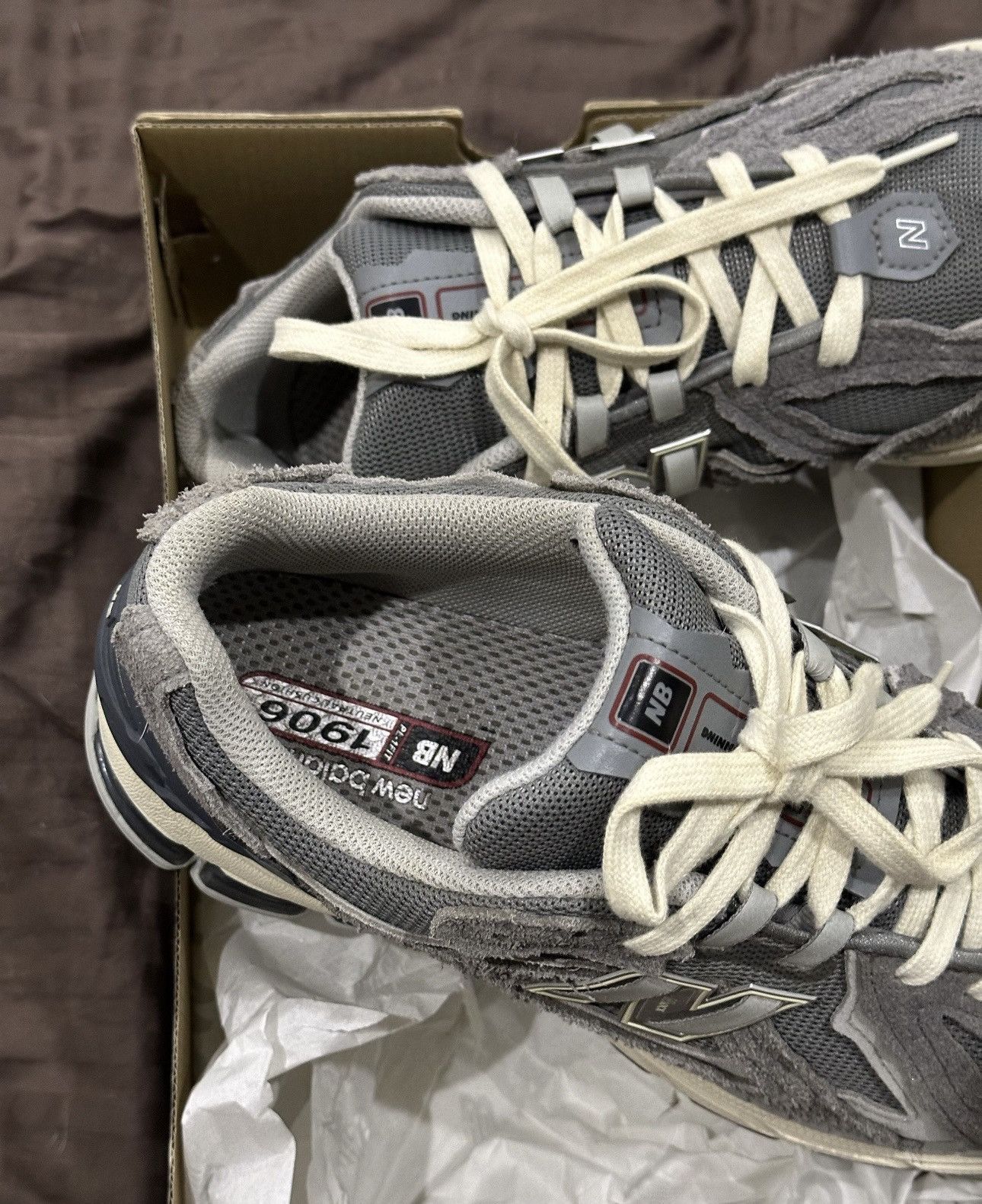 New Balance New Balance 1906D Grey Suede Mesh Sneakers Men Size 11.5 US Size US 11 / EU 44 - 5 Thumbnail