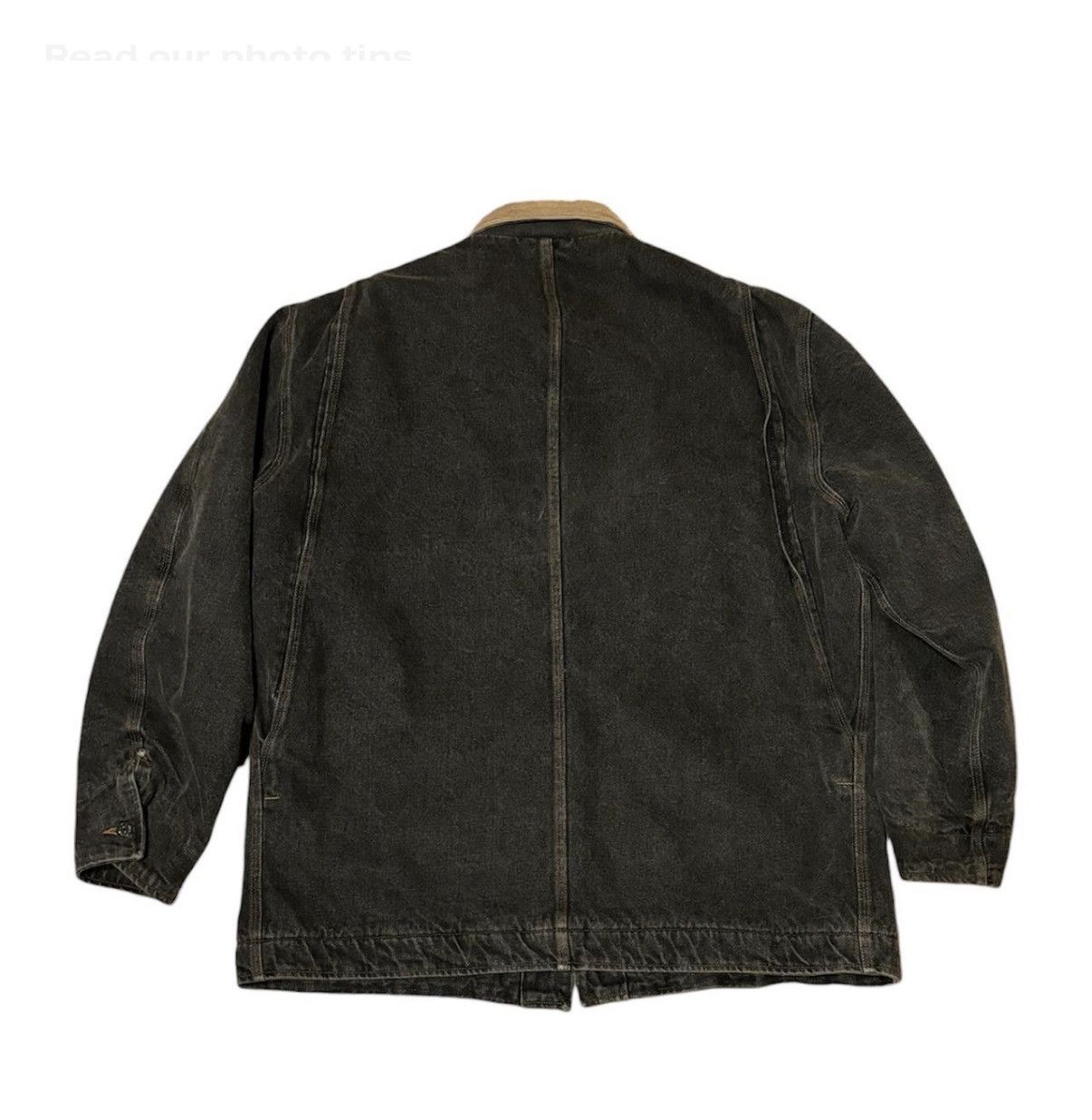 Polo Ralph Lauren Polo Ralph Lauren Black Denim Chore Coat Size US XXL / EU 58 / 5 - 3 Thumbnail