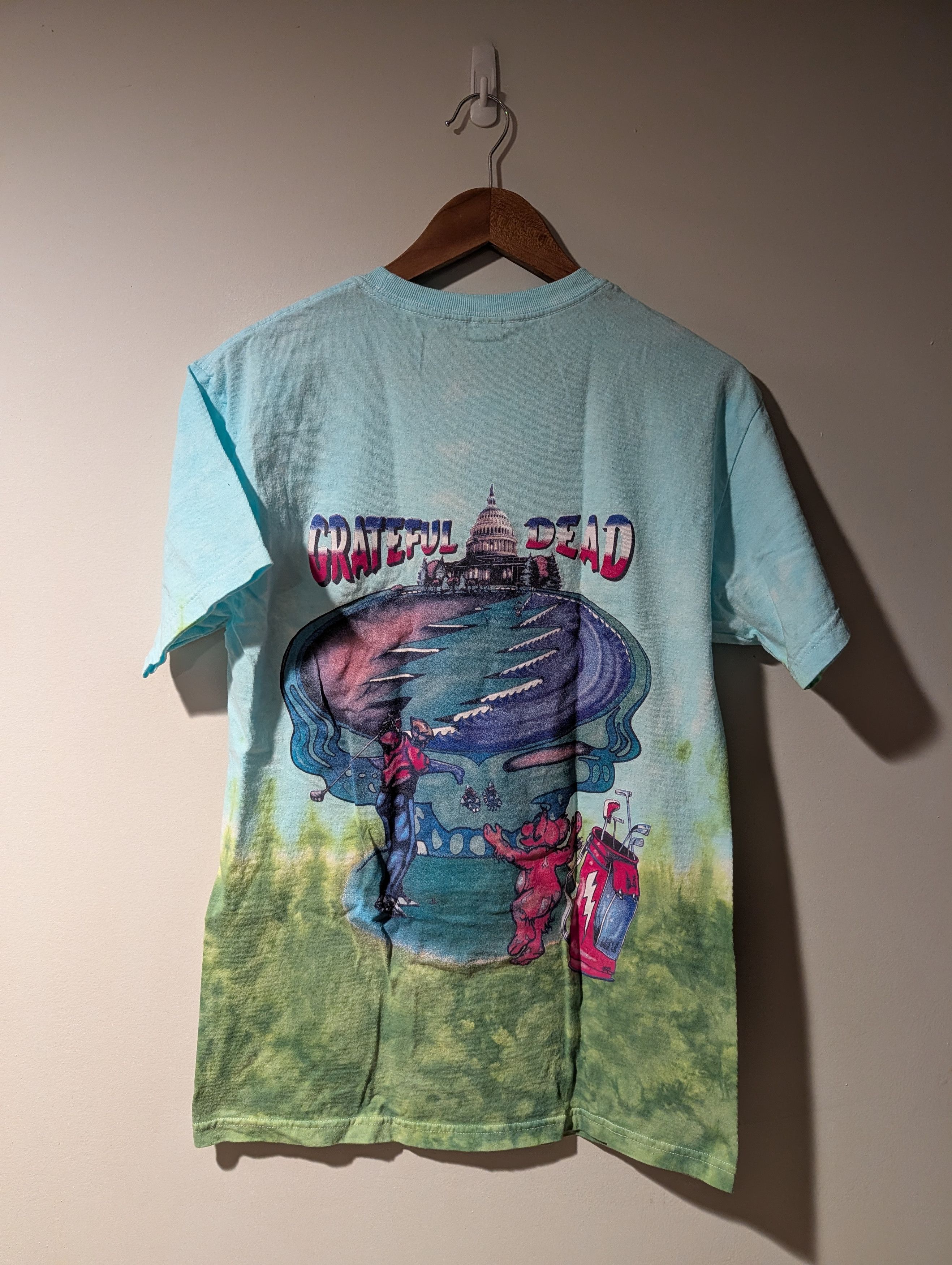 Grateful Dead Grateful Dead Dancing Bears Liquid Blue Golf Tour T-Shirt Size US M / EU 48-50 / 2 - 4 Thumbnail