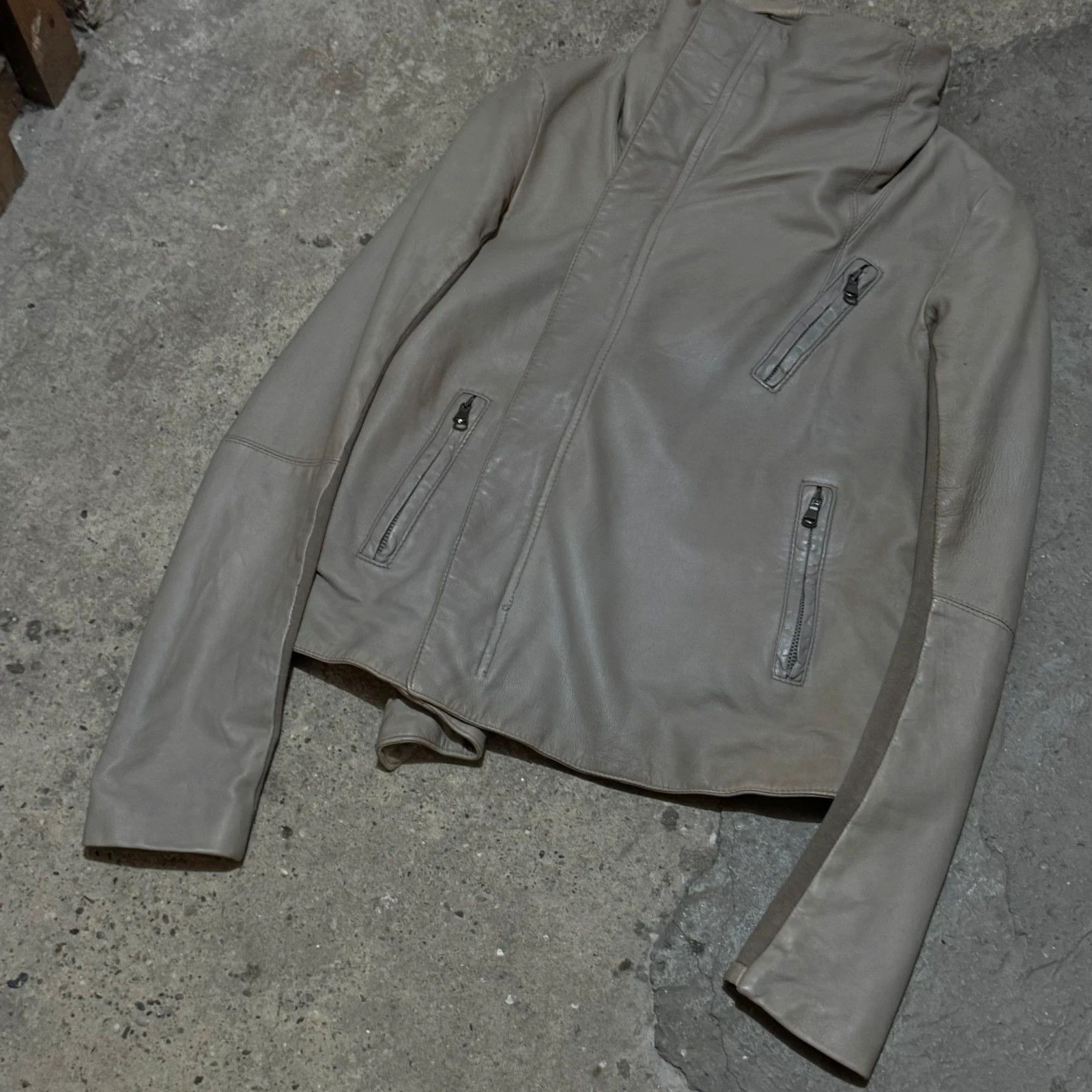 Other Rick owens style leather jacket Size S / US 4 / IT 40 - 3 Thumbnail