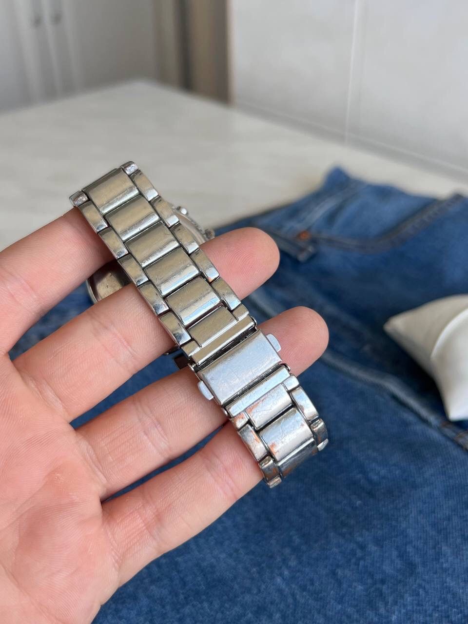 Vintage Futuristic Vintage Japan Watch - Stainless Steel Silver Blue Size ONE SIZE - 4 Thumbnail