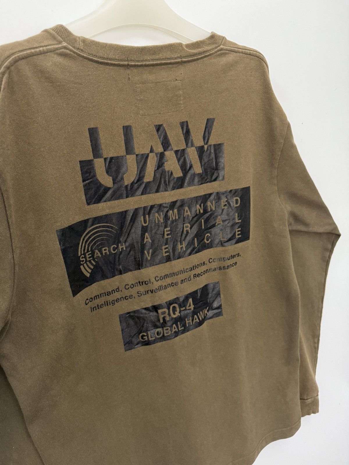 Avirex DISTRESSED⚡️Avirex Flyers Long Sleeves T-Shirt Roundneck - XL Size US M / EU 48-50 / 2 - 1 Thumbnail