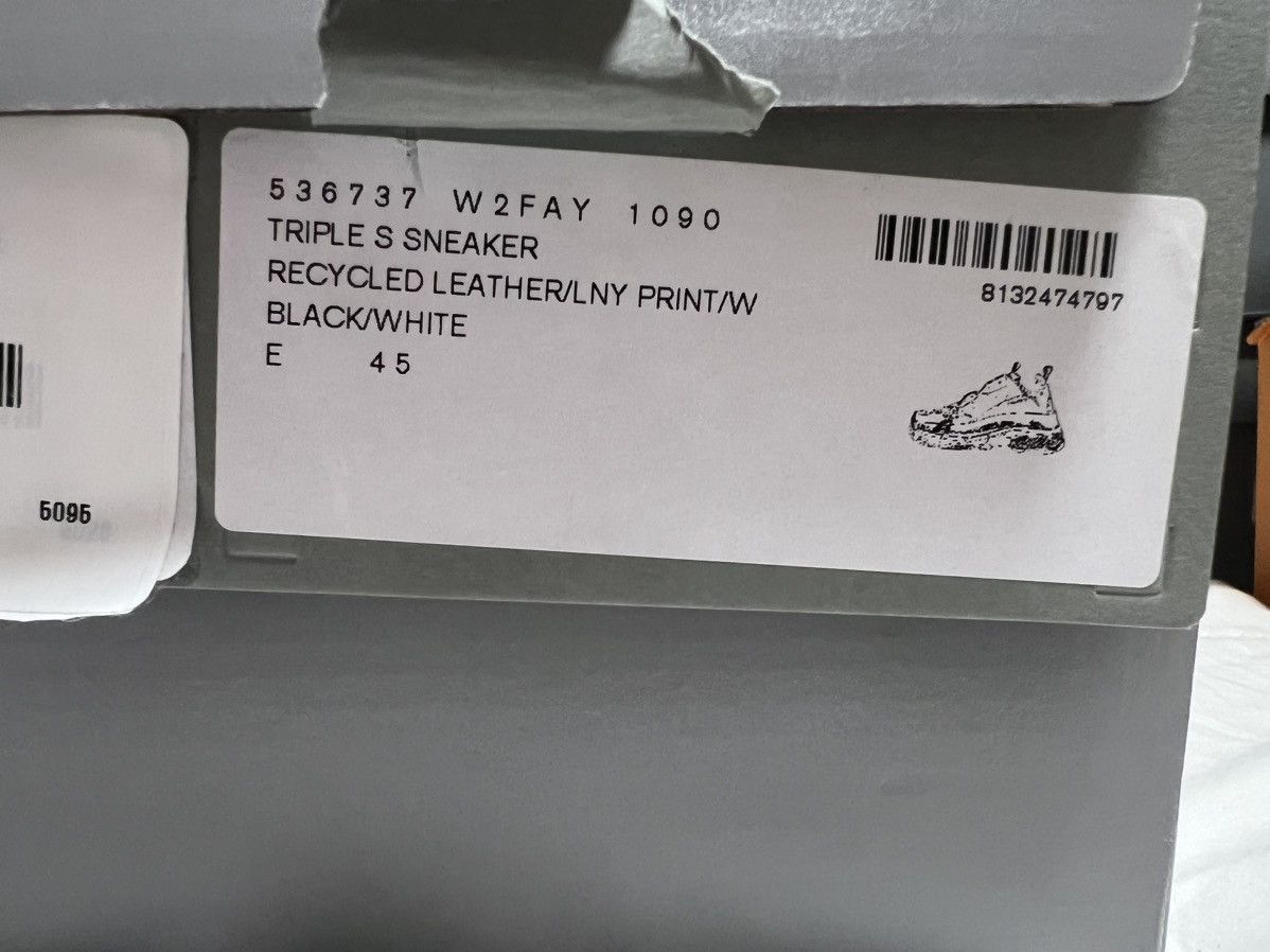 Balenciaga Balenciaga DIY Metal Black Triple S Size US 12 / EU 45 - 2 Thumbnail
