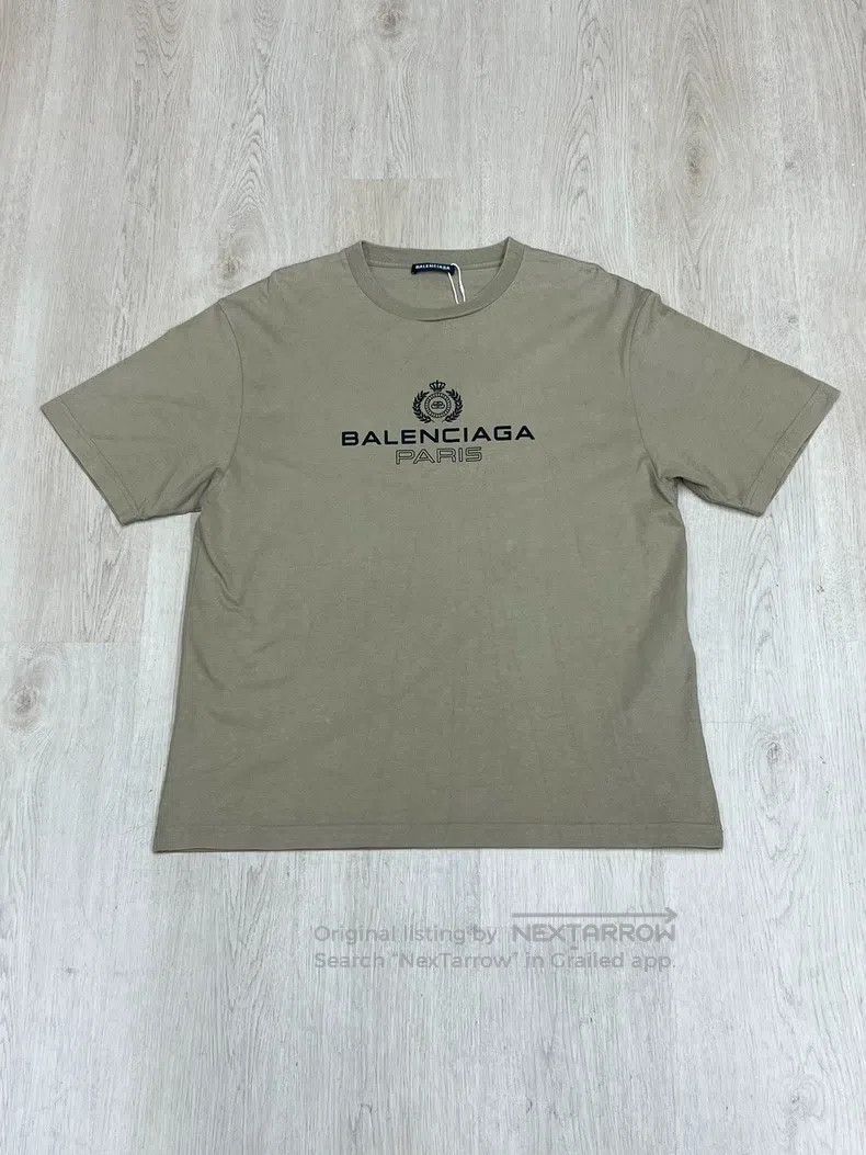 Balenciaga Balenciaga Wheat pattern short-sleeved T-shirt, color Khak Size US M / EU 48-50 / 2 - 1 Thumbnail