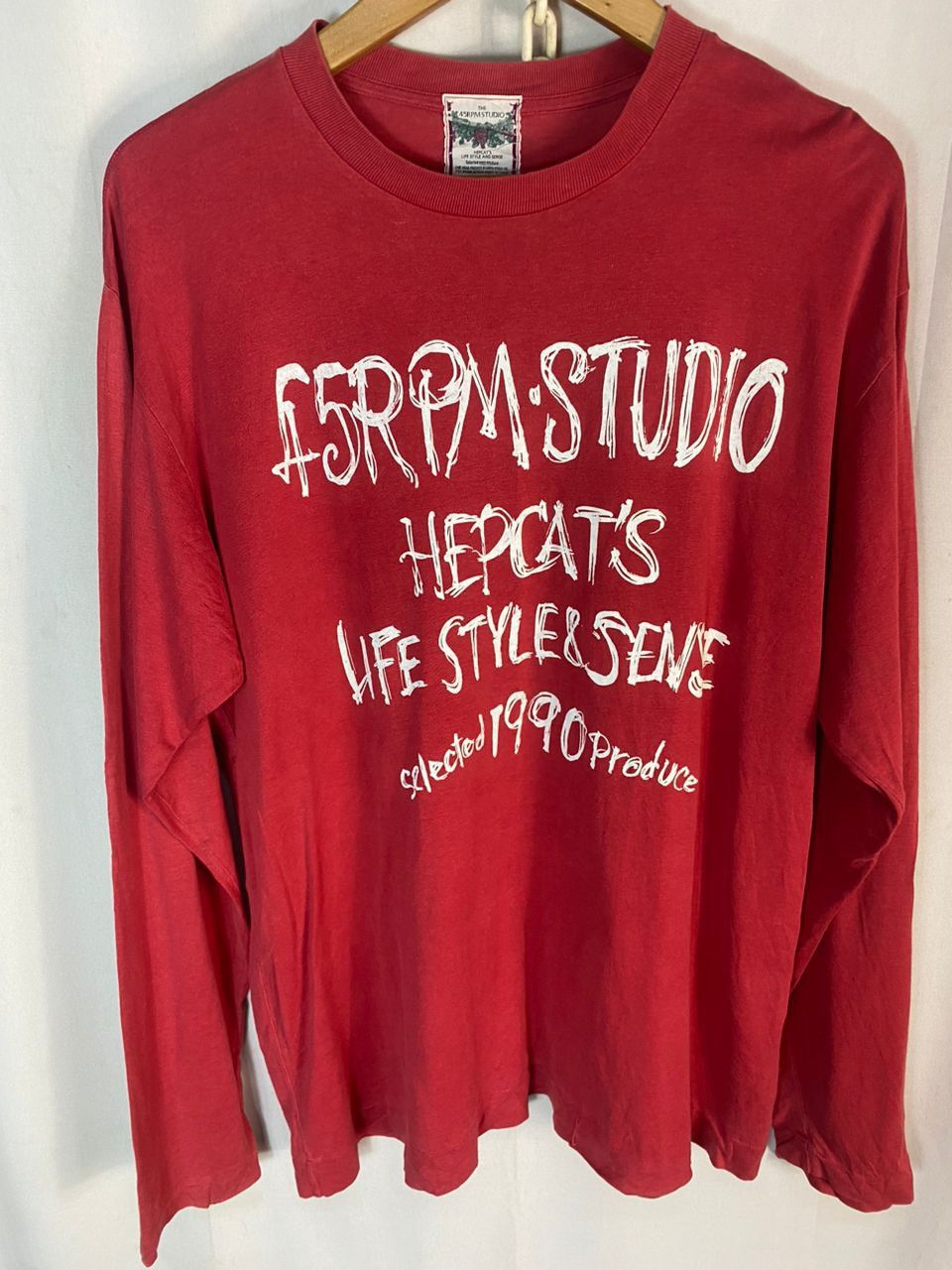 45rpm × Japanese Brand The 45rpm studio printed long sleeve tshirt Size US XL / EU 56 / 4 - 4 Thumbnail