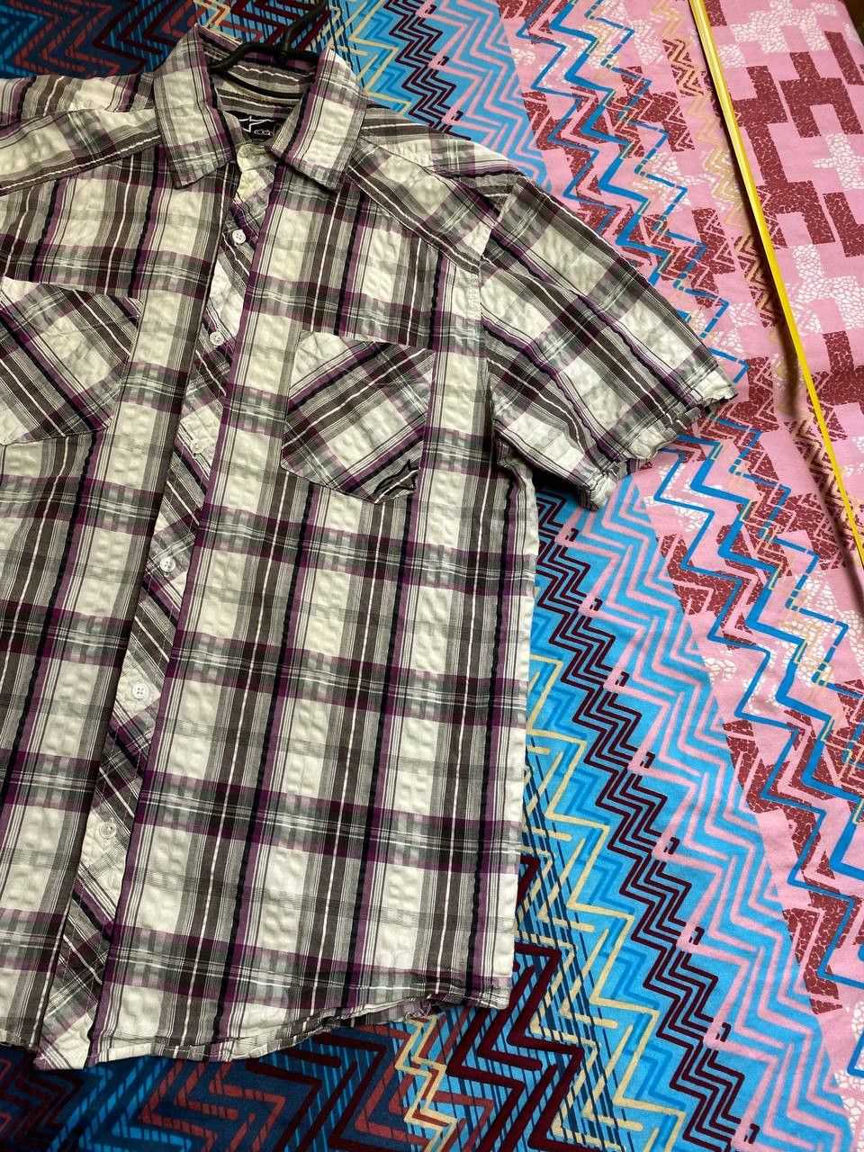 Alpinestars × Vintage 💀Men’s Vintage Shirt Button Up Striped Tee💀 Size US XL / EU 56 / 4 - 6 Thumbnail