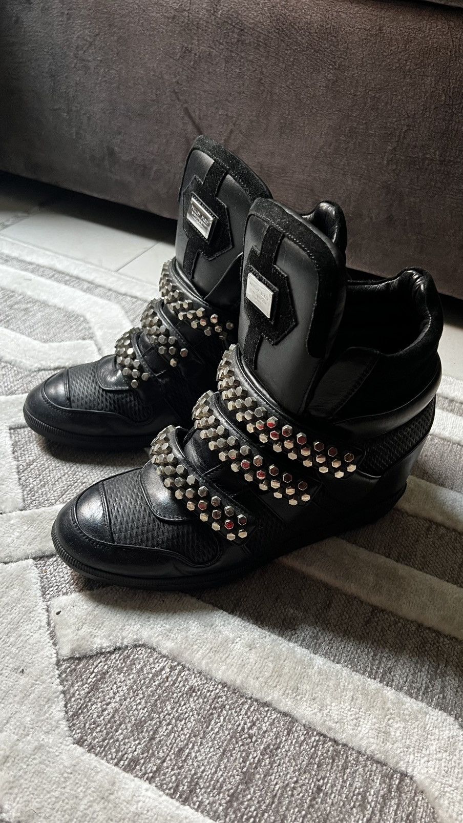 Philipp Plein Philip Plein High Top Sneakers Size US 10 / IT 40 - 2 Thumbnail