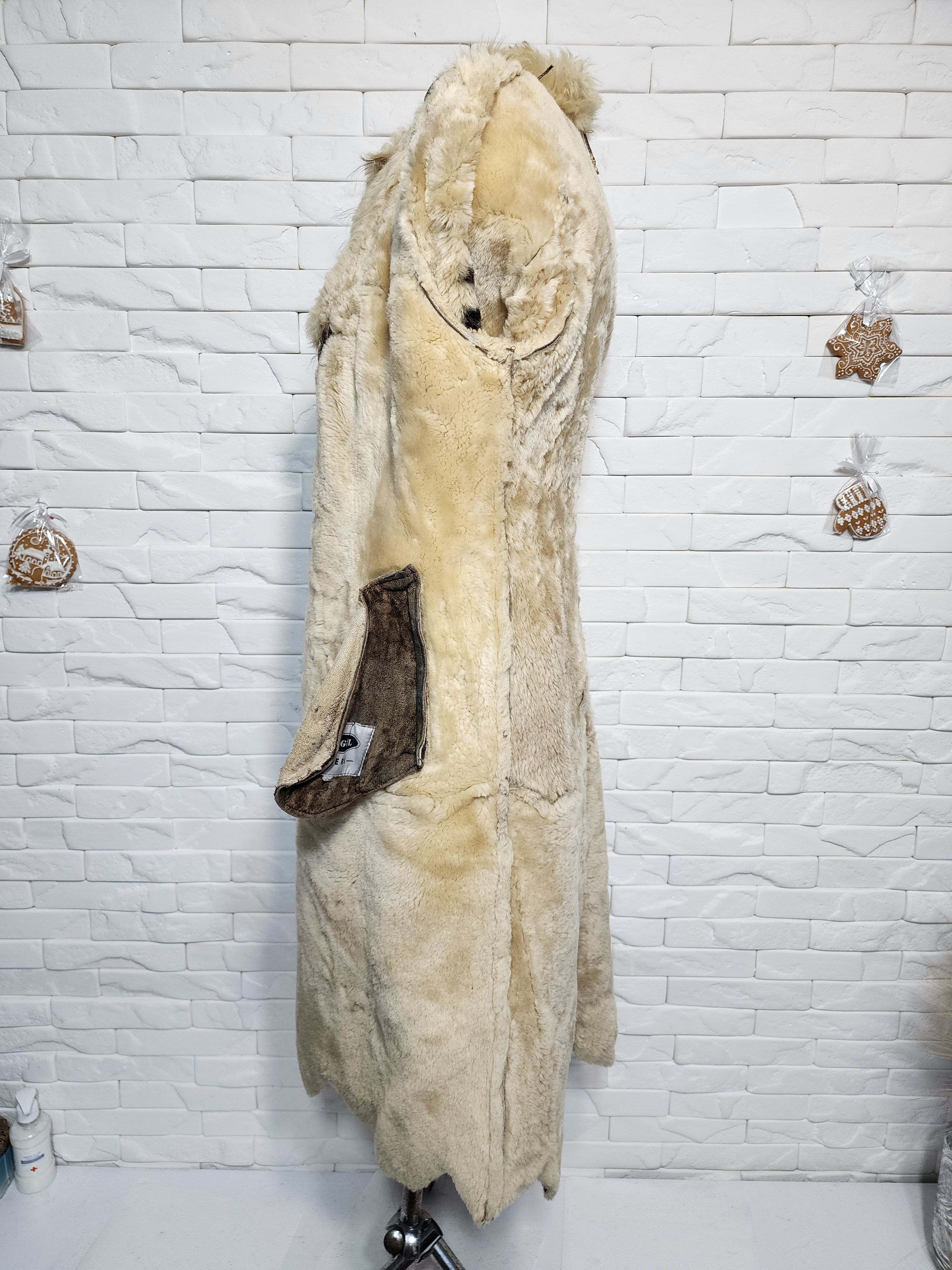 Furla Brown Women's Sheepskin Coat: Leather Winter Outerwear Size S / US 4 / IT 40 - 10 Thumbnail
