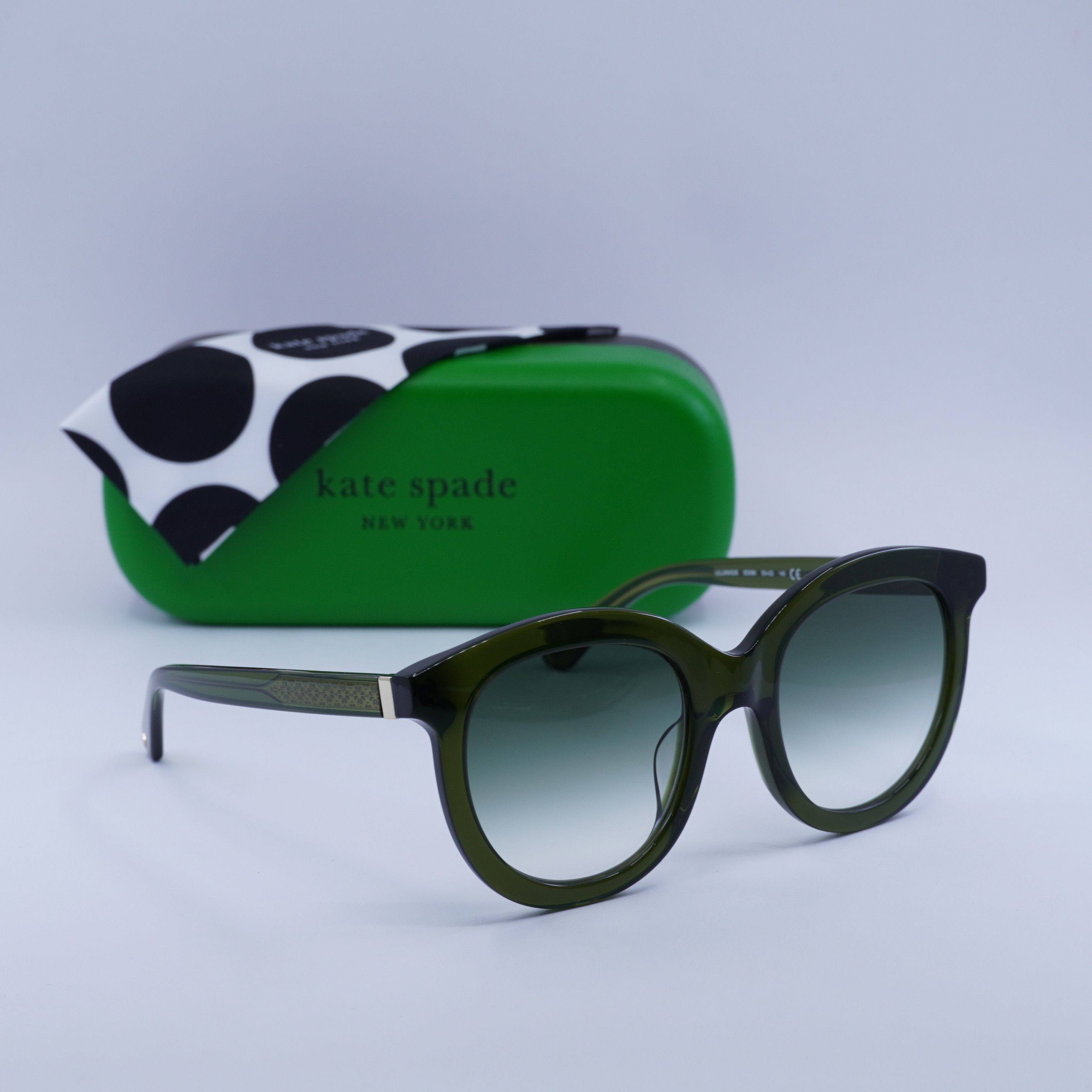 Kate Spade LILLIAN/G/S 00OX 9K Sunglasses Green Round Frame