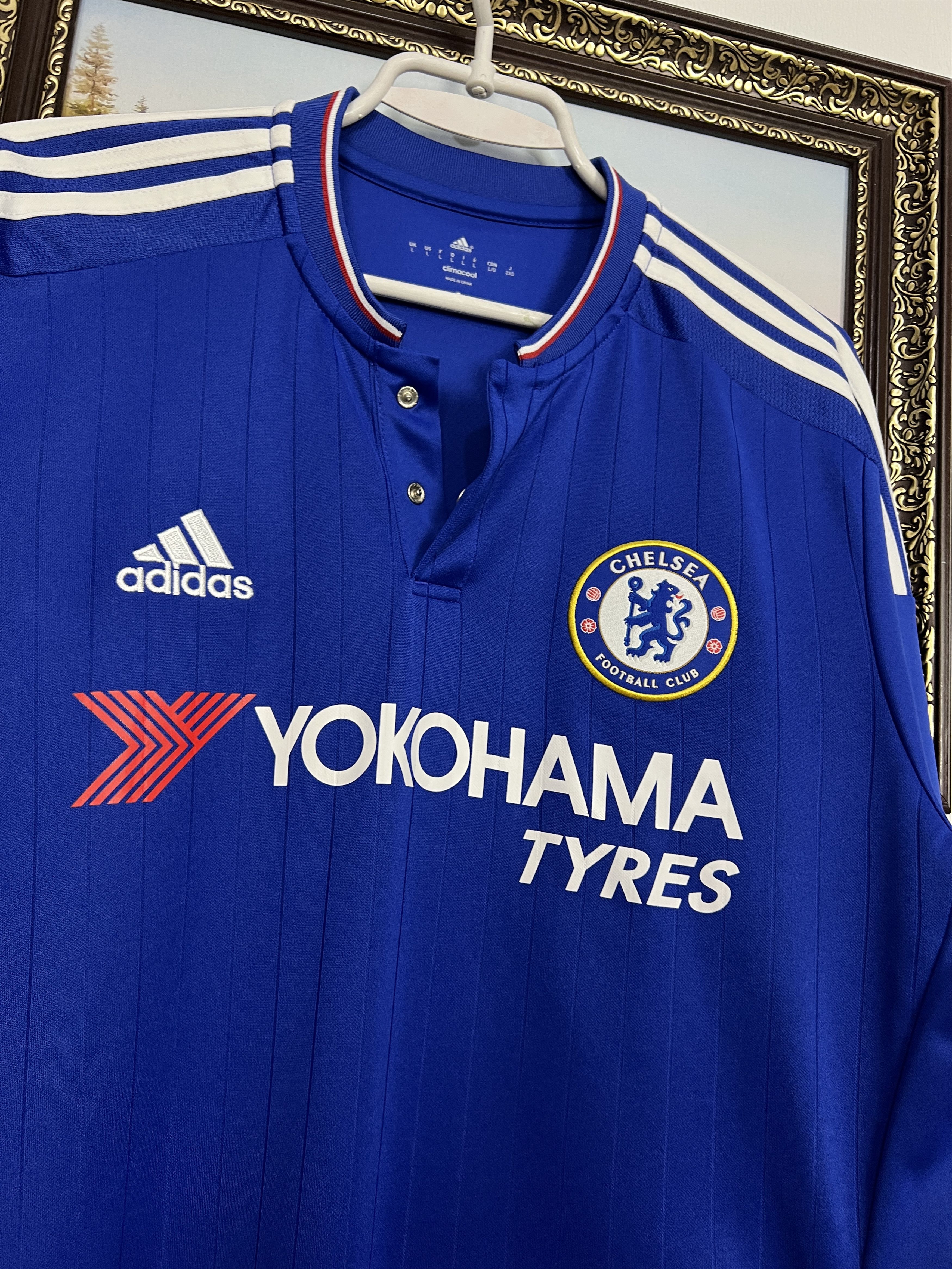 Adidas Chelsea Home football shirt Soccer Long Sleeve Jersey Trikot Size US L / EU 52-54 / 3 - 3 Thumbnail