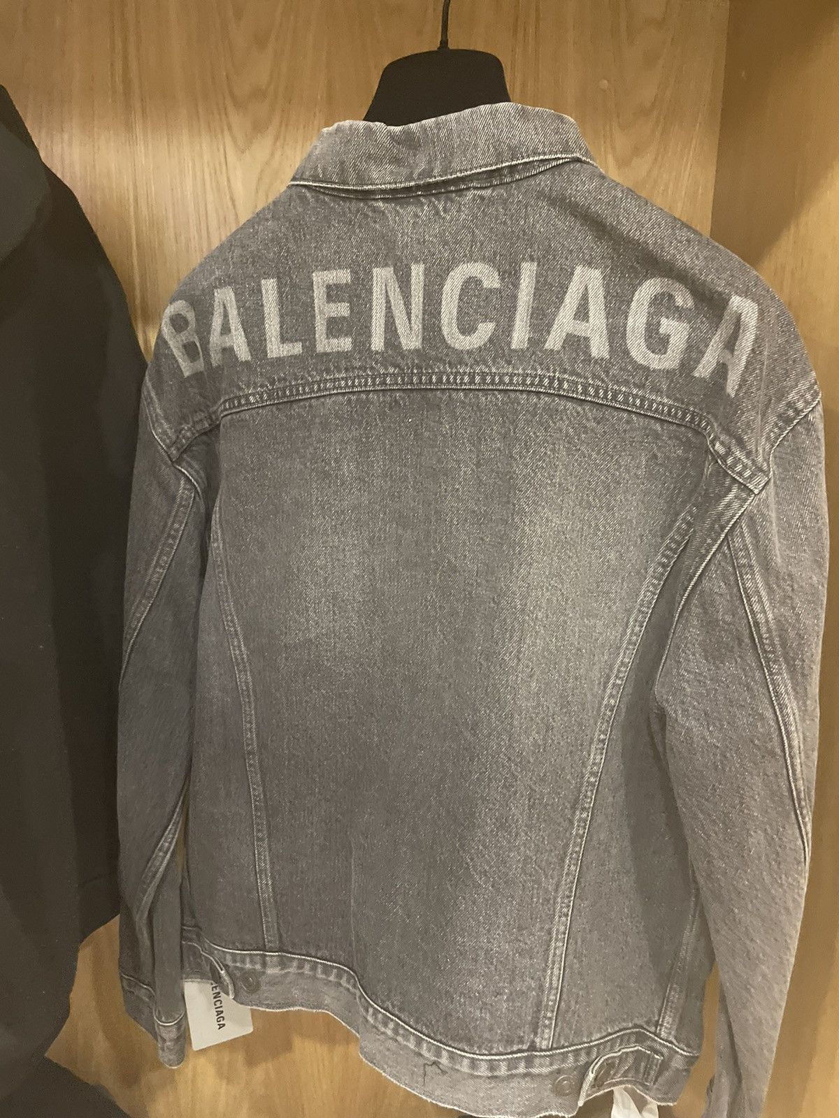 Balenciaga Japanese Organic Denim Jacket - Dark grey Size US S / EU 44-46 / 1 - 4 Thumbnail