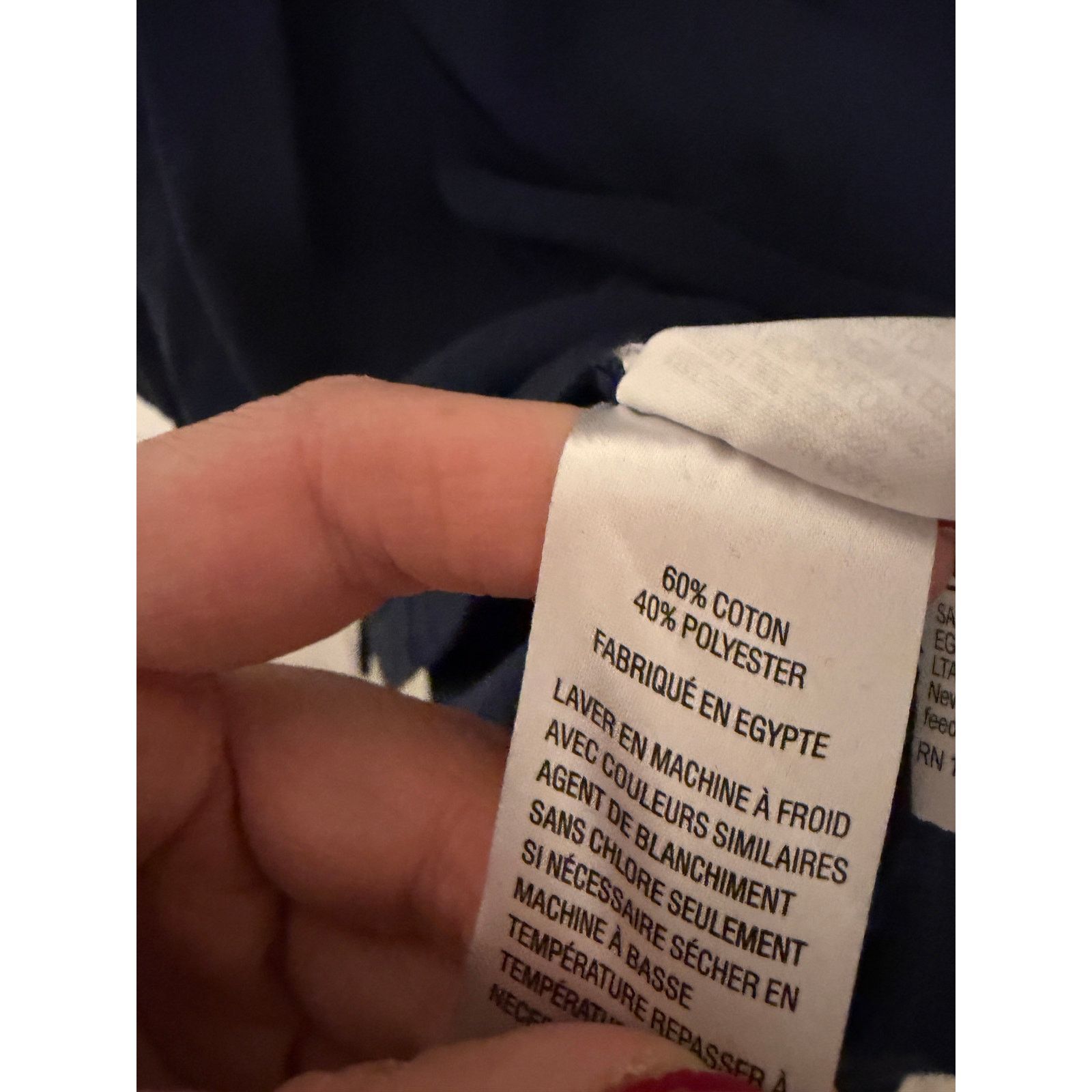 Other French Toast Navy Long Sleeve Uniform Co-Ed Pique Solo Shirt Size US XL / EU 56 / 4 - 5 Thumbnail