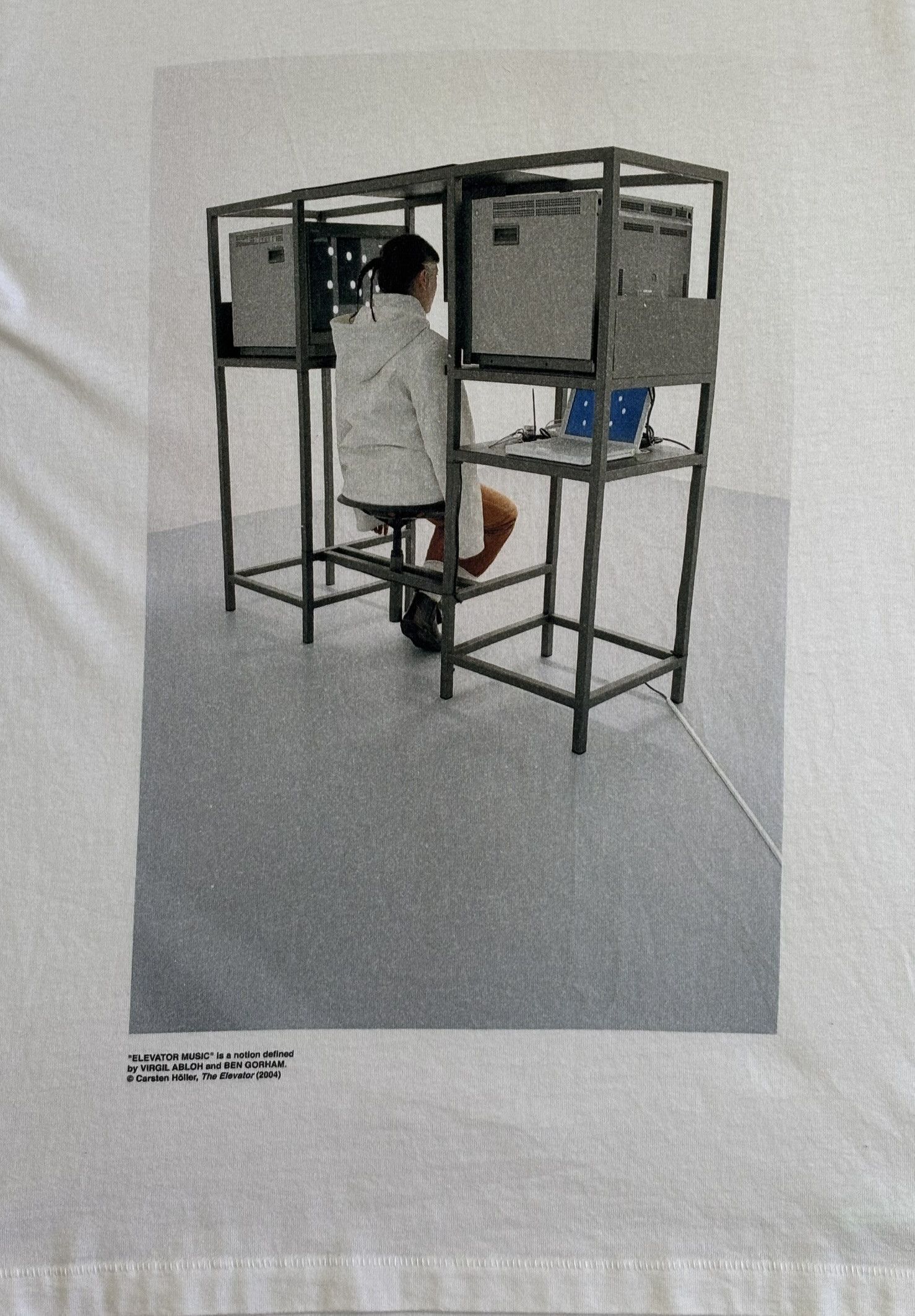 Off-White Off-White "Elevator Music" T-shirt Medium Size US M / EU 48-50 / 2 - 6 Thumbnail