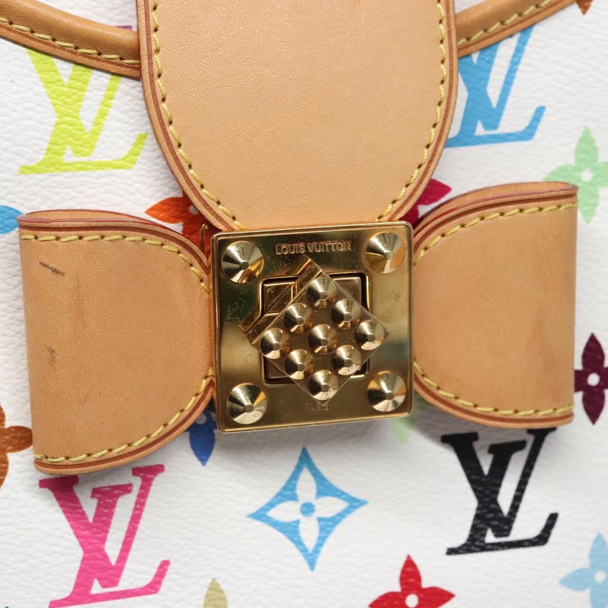 Louis Vuitton LOUIS VUITTON Monogram Multicolor Annie GM Tote Bag White Size ONE SIZE - 14 Thumbnail