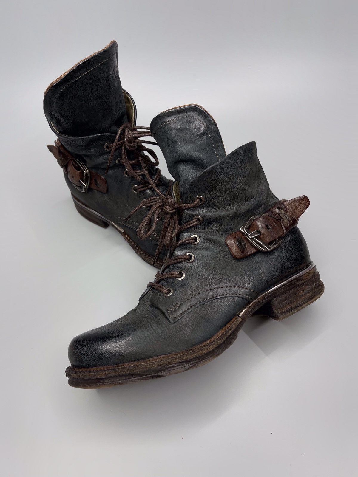 Japanese Brand × Vintage A.S 98 Boots Leather Style Rick Owens Size US 5 / EU 37 - 1 Thumbnail