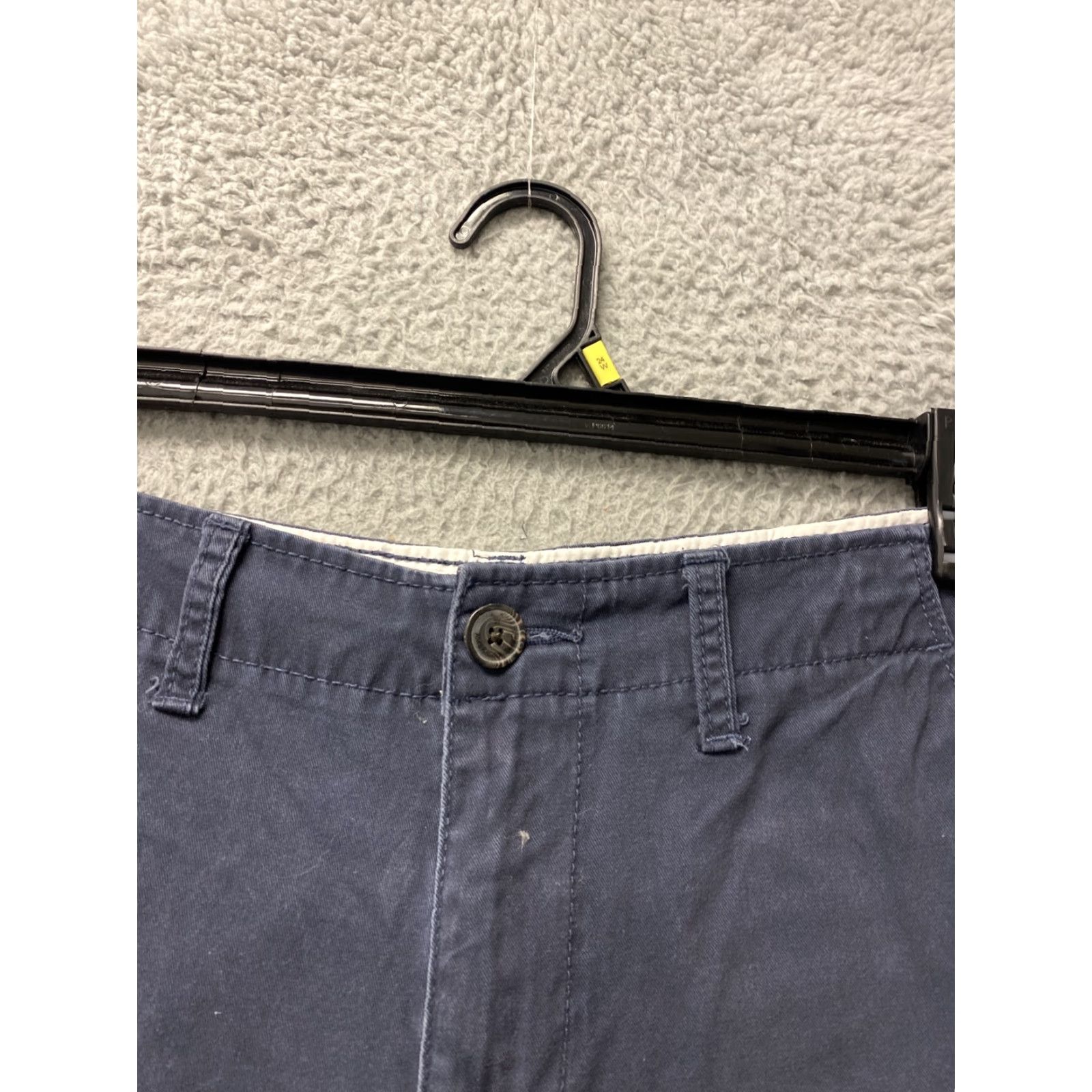American Eagle Outfitters American Eagle Chino Shorts Mens 32 Navy Blue Casual Comfort Flat Front Size US 32 / EU 48 - 2 Thumbnail