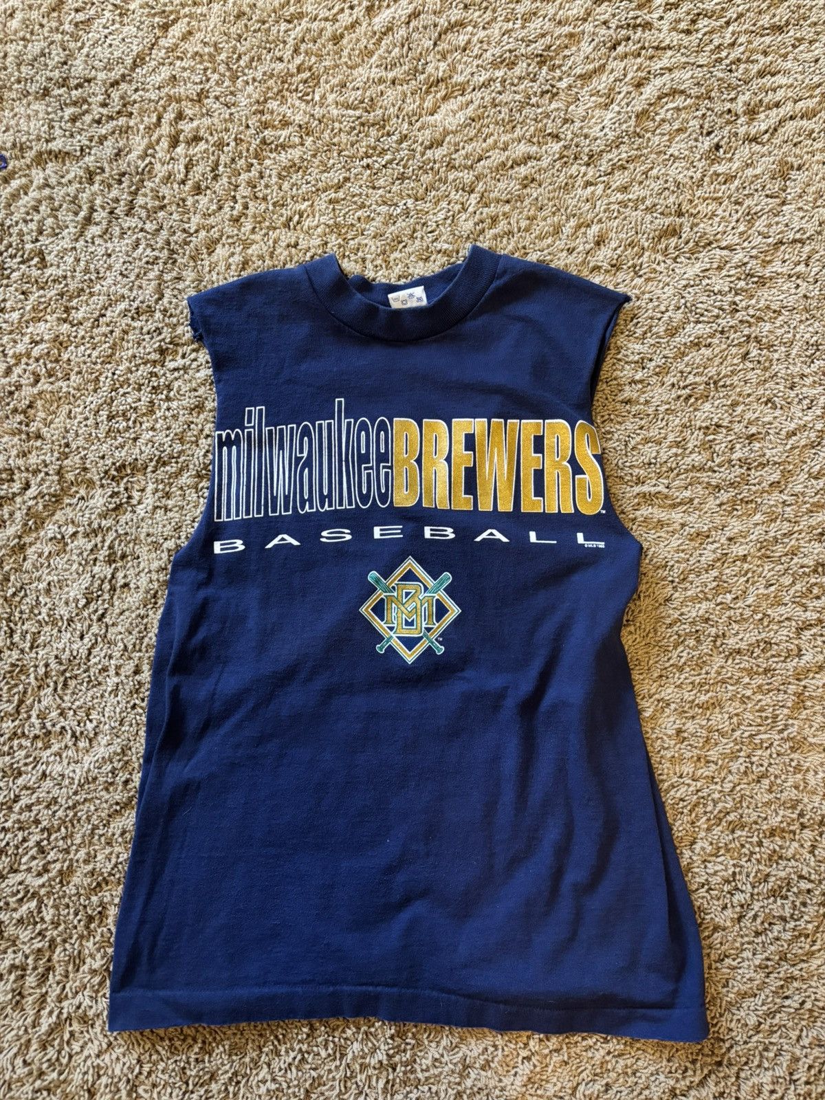 Salem Sportswear Vintage 95’ Brewers baseball cutoff Size US M / EU 48-50 / 2 - 1 Thumbnail