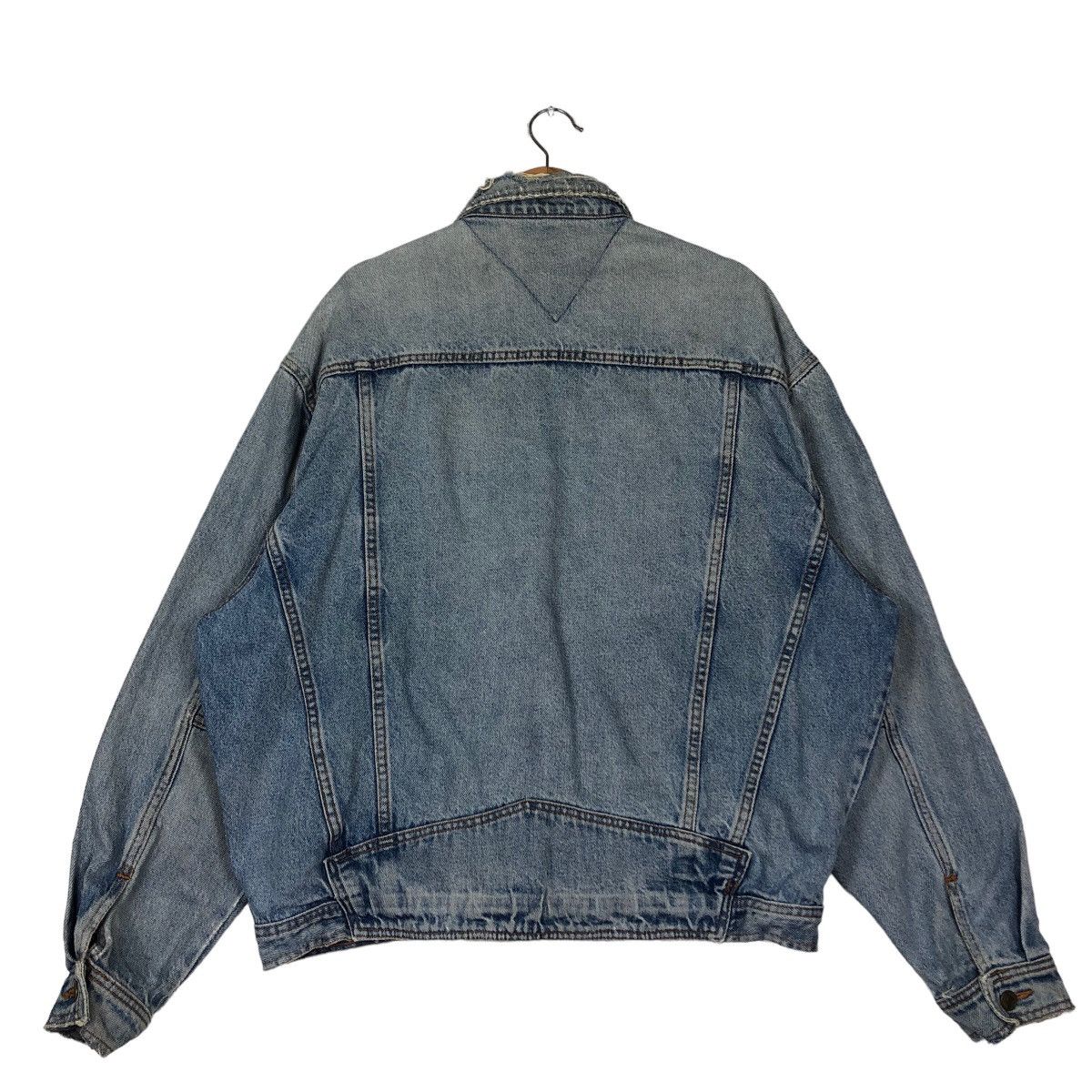 Japanese Brand 🔥Vintage Biker Denim Jacket Tommy Hilfiger Size US L / EU 52-54 / 3 - 8 Thumbnail