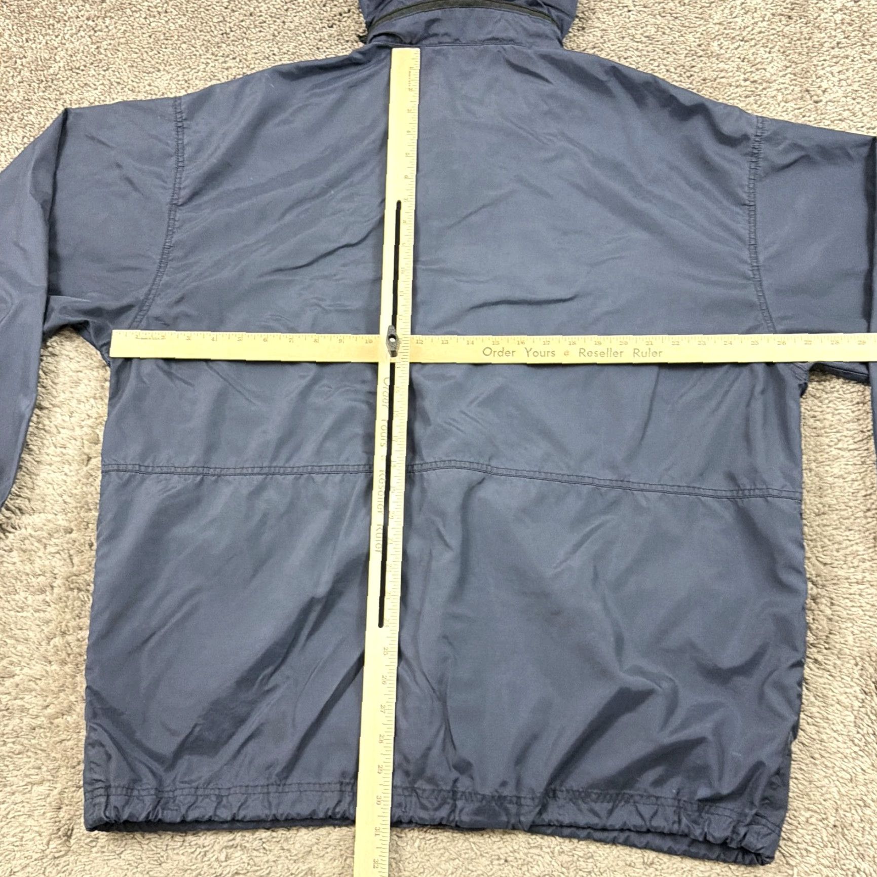 J.Crew VINTAGE J.CREW Jacket Mens L Blue Windbreaker Hooded Full Zip Anorak Oarsman Size US L / EU 52-54 / 3 - 5 Thumbnail