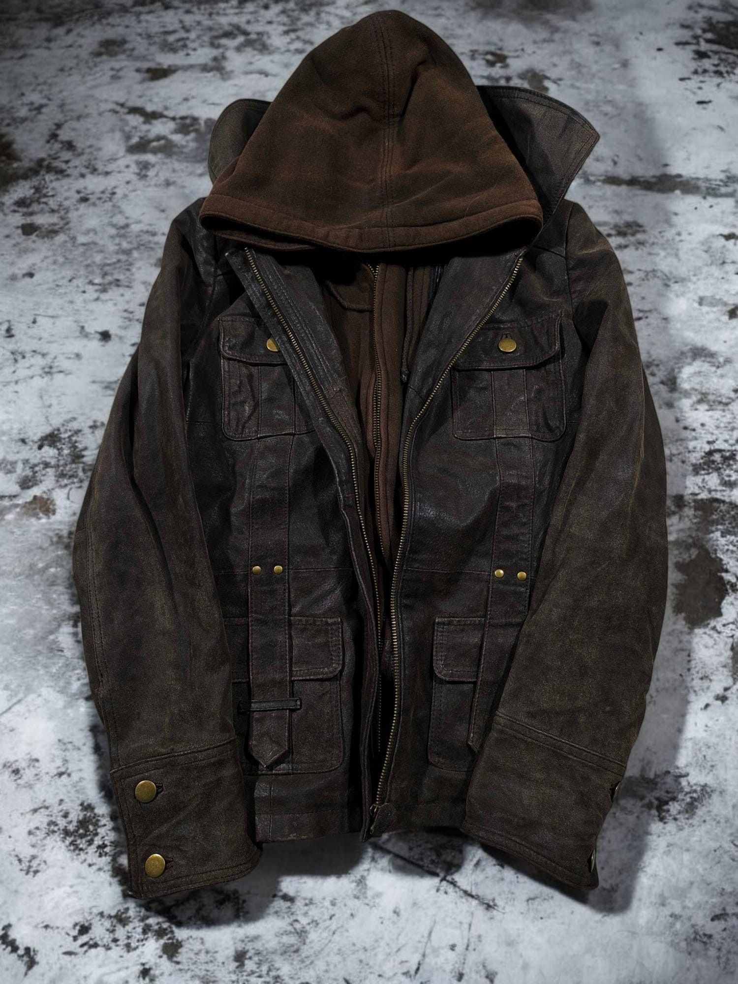 Hysteric Glamour Avantgarde Trashed Leather Jacket Carol Christian Poell Type Size US S / EU 44-46 / 1 - 2 Thumbnail