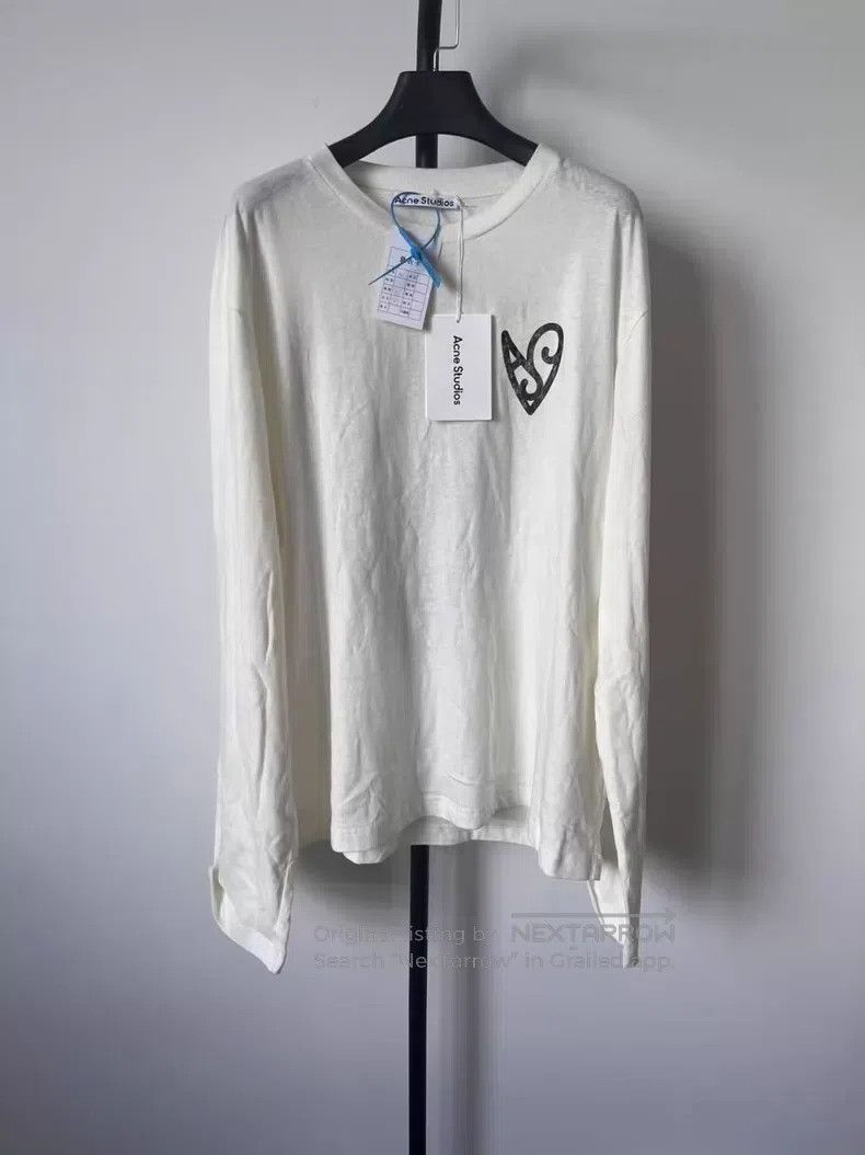 Acne Studios Screen printing heart pattern lightweight cot