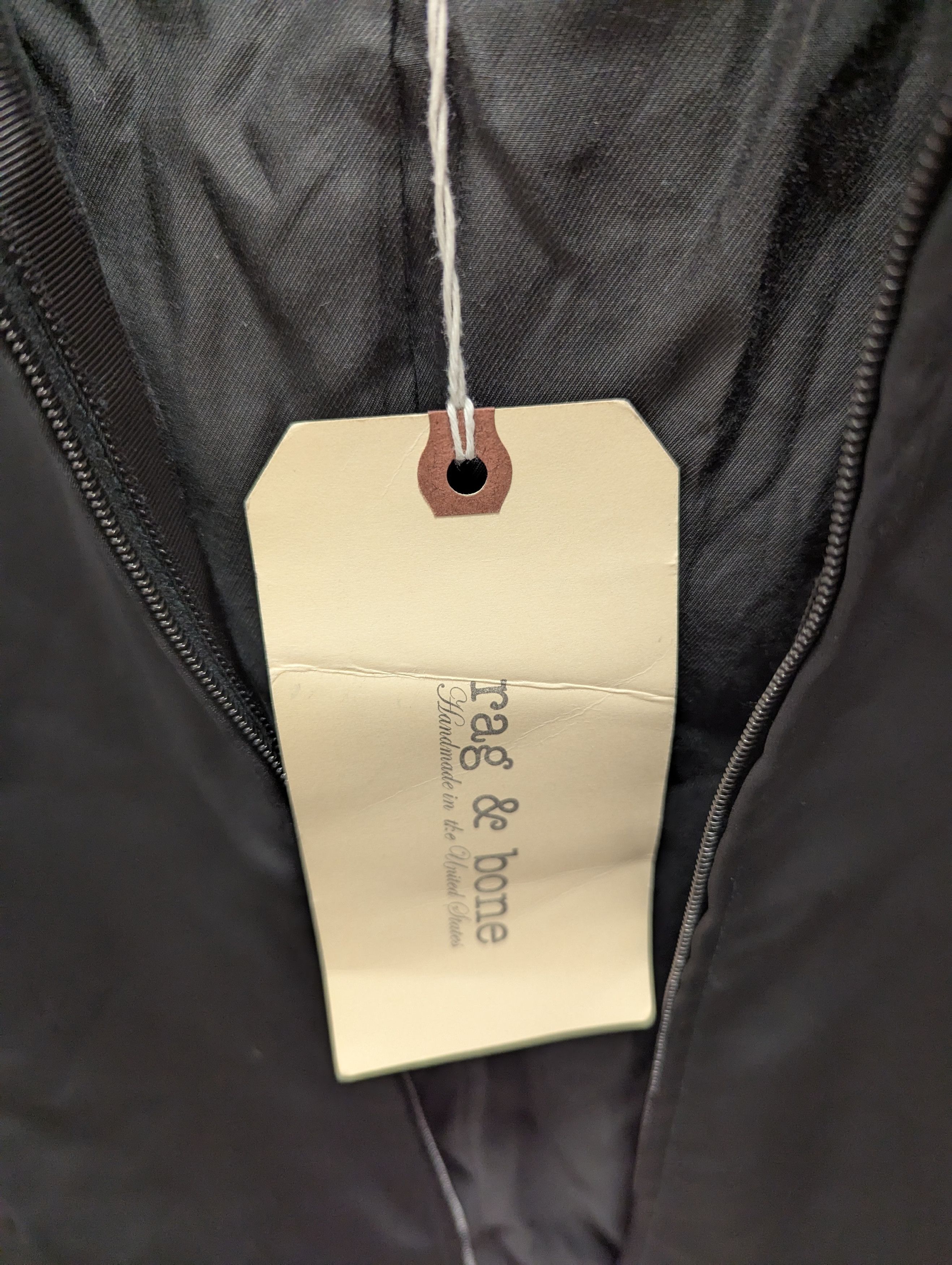Rag & Bone Rag & Bone Green Gables Dean Zip Front Satin Jacket Size XXS / US 00 / IT 34 - 4 Thumbnail