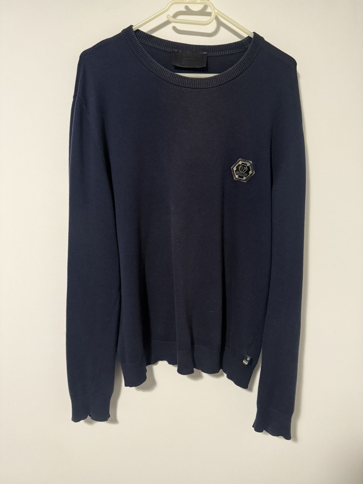 Philipp Plein Philipp Plein navy jumper Size US L / EU 52-54 / 3 - 1 Thumbnail